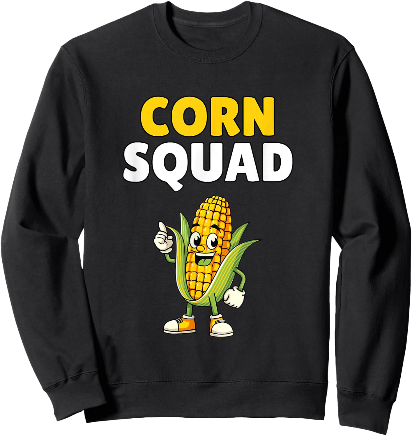 Corn Squad Shirt Funny Corn Lover Humor Sweatshirt - Sweatshirt | Black