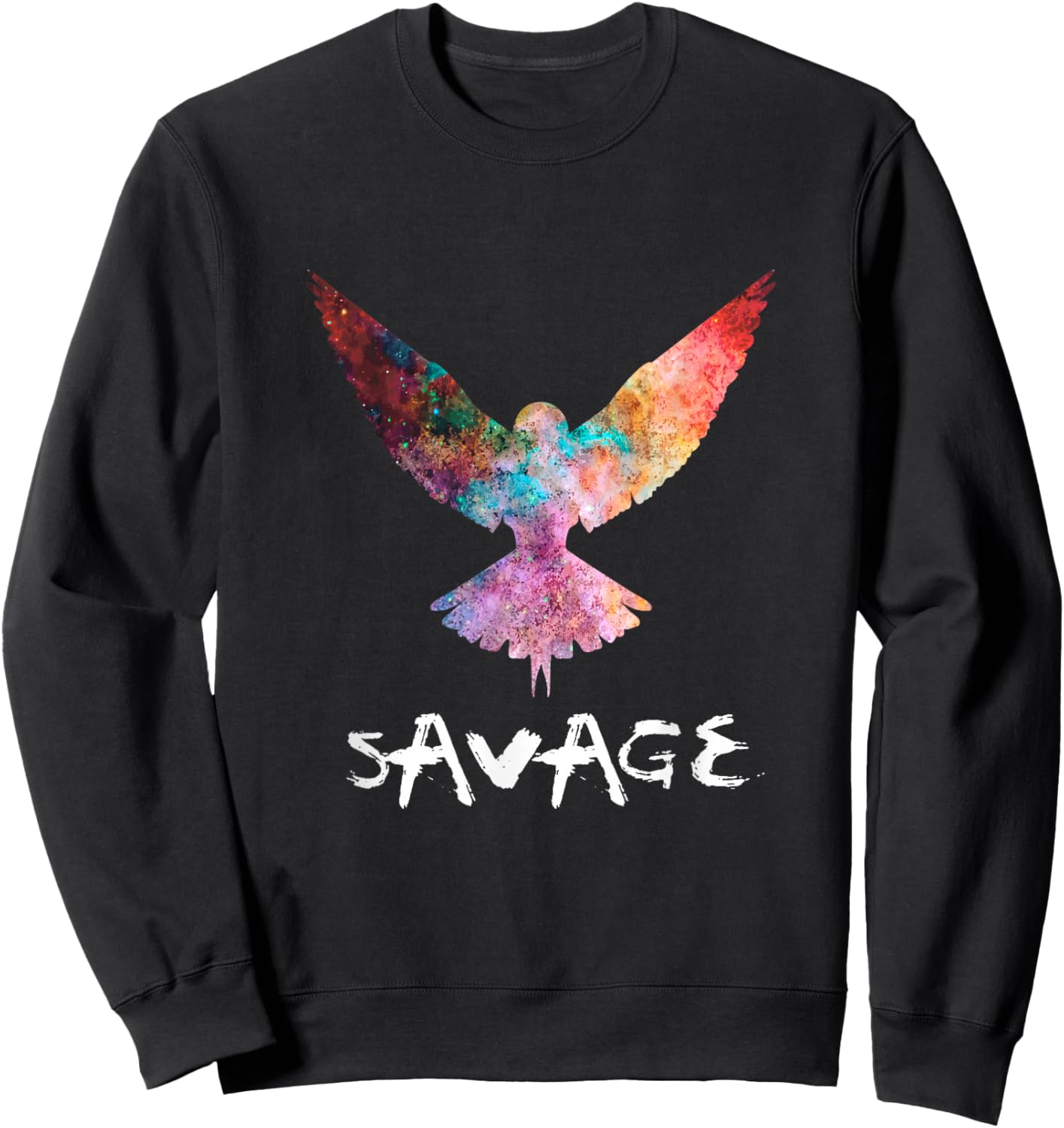 Be a Maverick - Be a Savage - Bird in Flight Sweatshirt - Sweatshirt | Black
