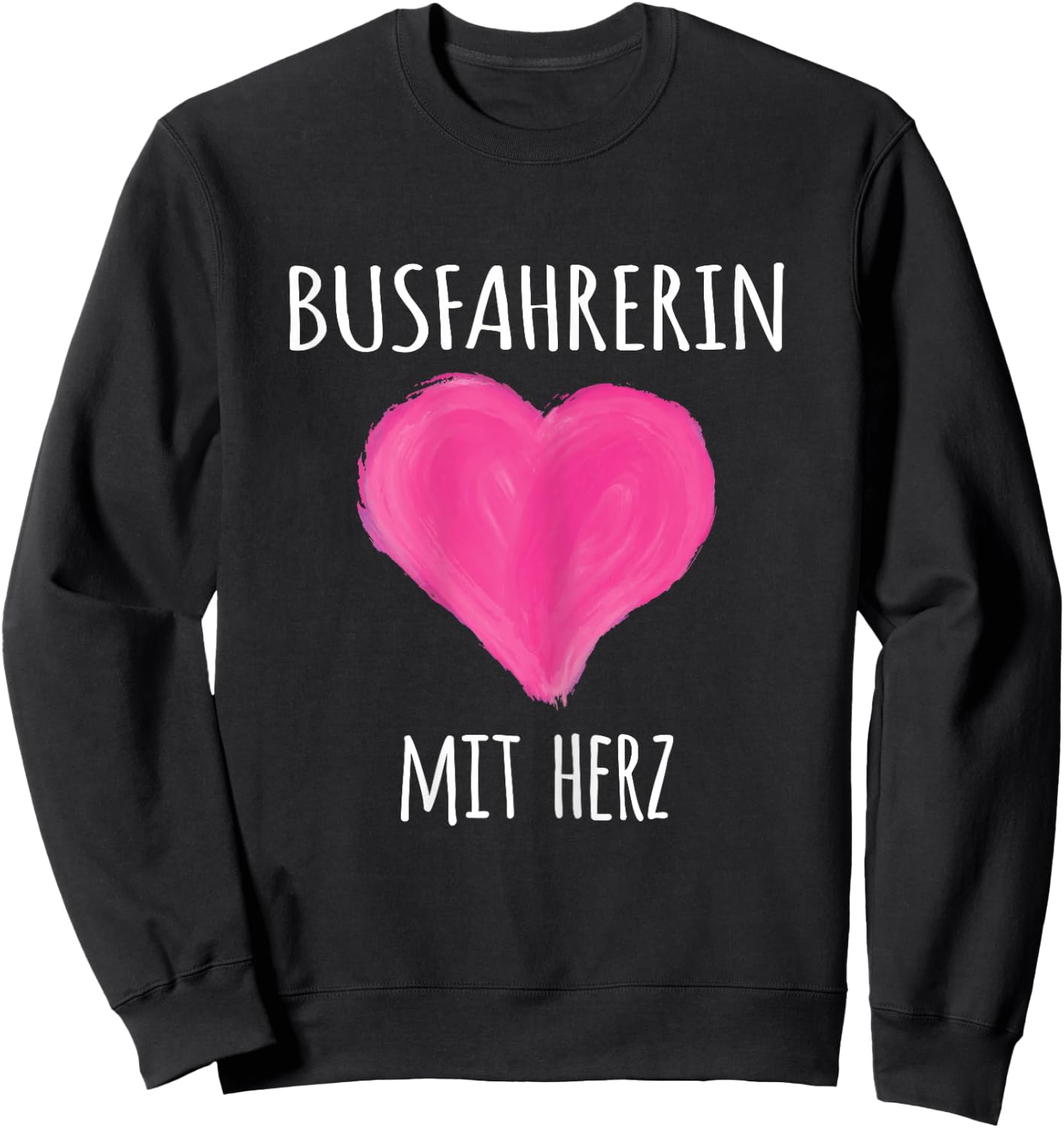 Busfahrerin Mit Herz Sweatshirt - Sweatshirt | Black