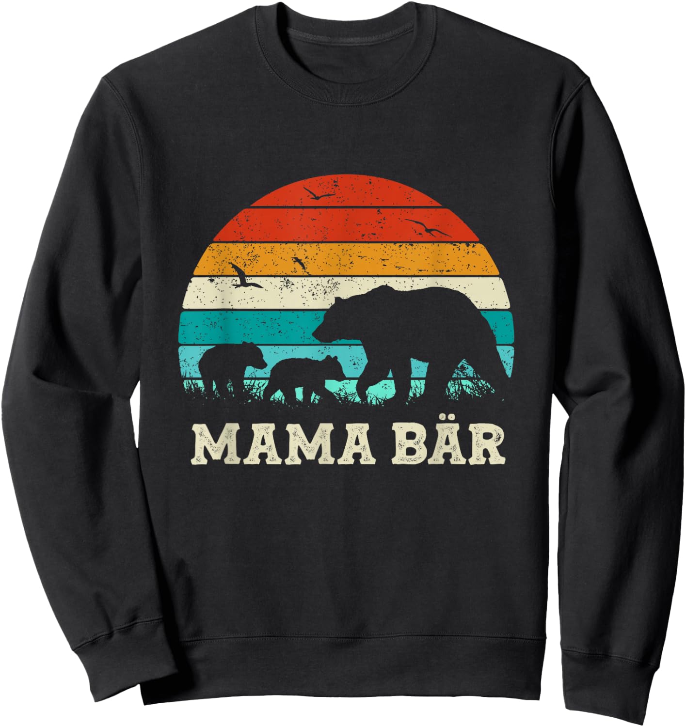 Mutter Baby Sohn Tochter Kinder Beste Mama Bär Muttertag Sweatshirt - Sweatshirt | Black