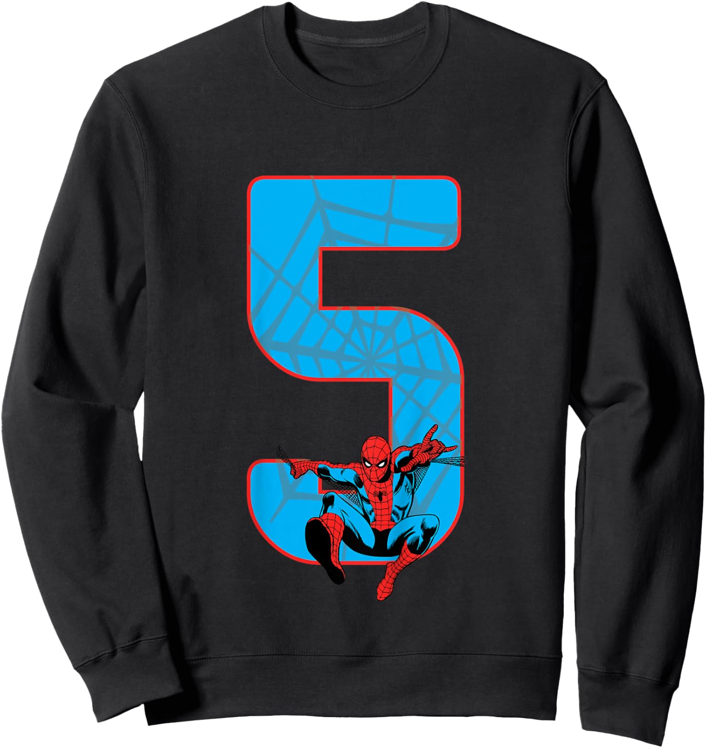Kids Spider-Man 5 Birthday Sweatshirt - Sweatshirt | Black