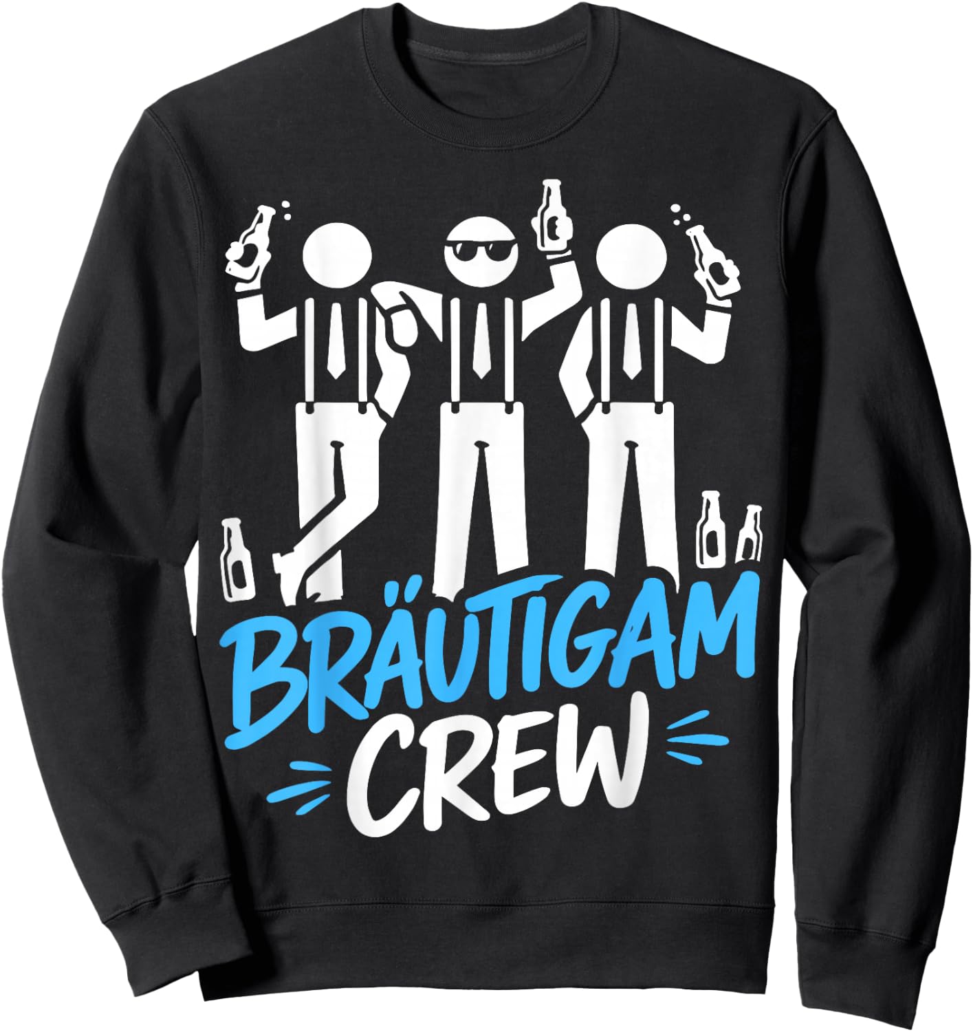 JGA Männer Junggesellenabschied Herren poltern JGA Sweatshirt - Sweatshirt | Black