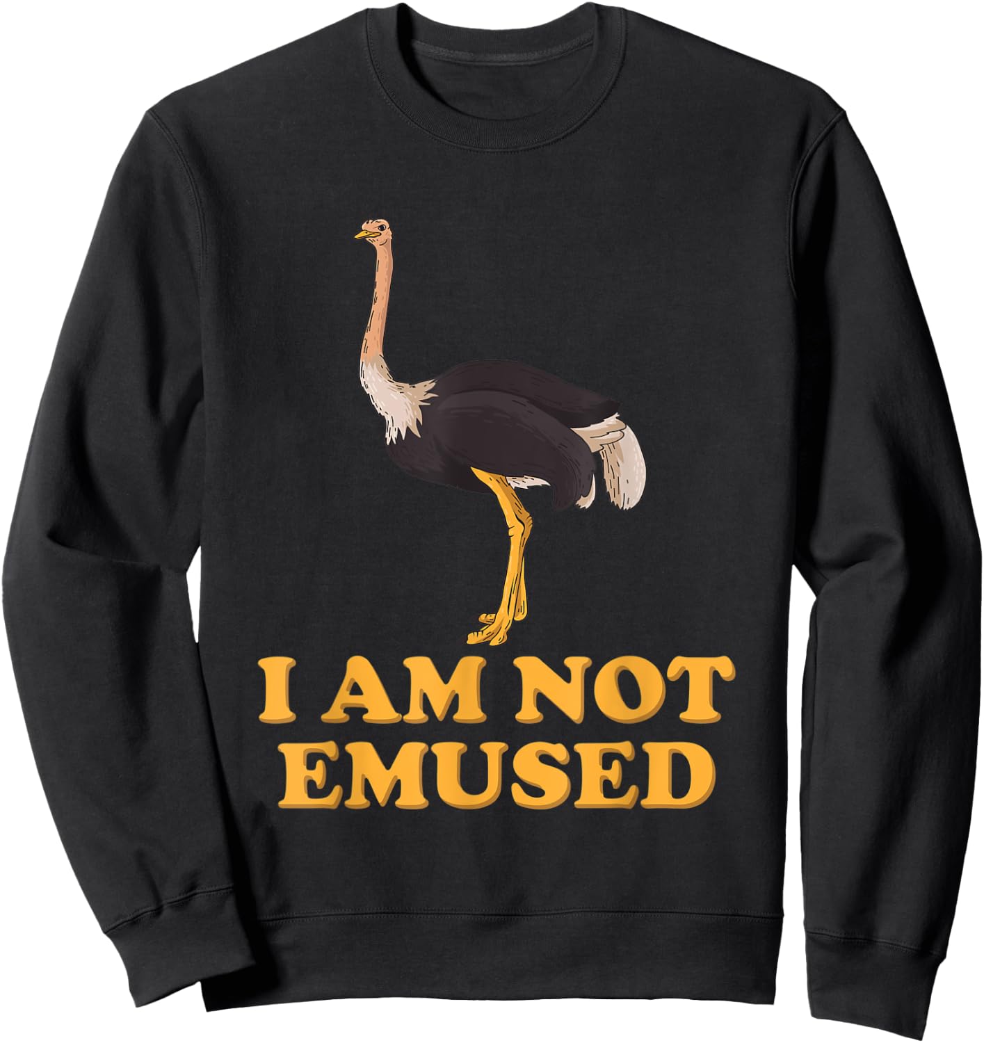 I Am Not Emused Gift A Australian Wildlife Fan Sweatshirt - Sweatshirt | Black