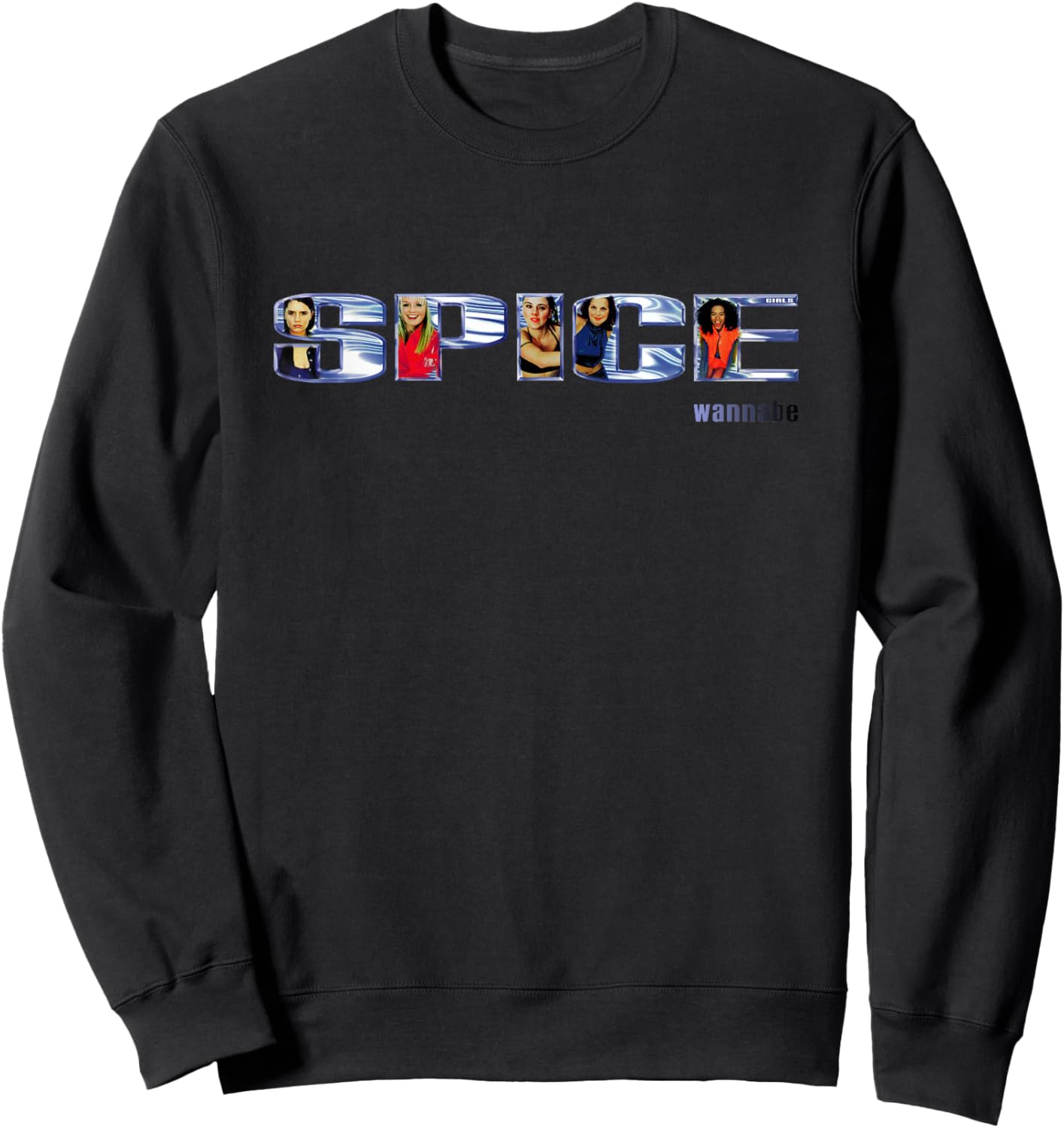 Offizielles Spice Girls Wannabe Logo Sweatshirt - Sweatshirt | Black