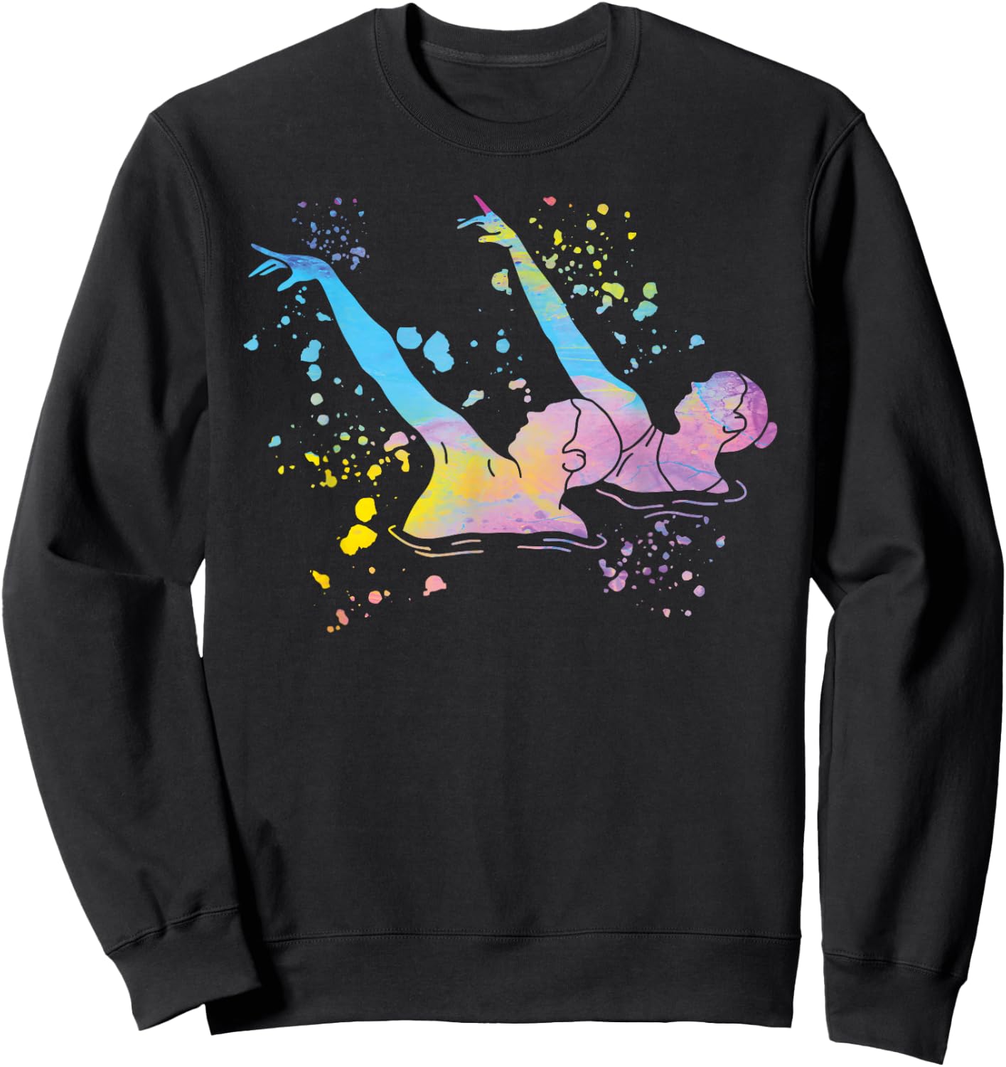Colorsplash Team Artistic Swim , Black, S Sweatshirt - Sweatshirt | Black