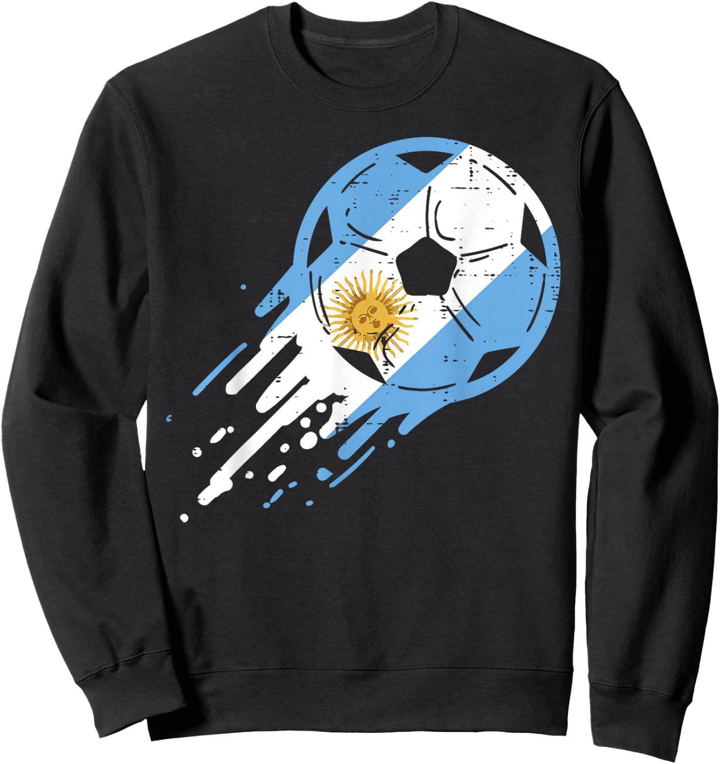 Argentina Flag Argentine Soccer Football Fan Men Women Kids Sweatshirt - Sweatshirt | Black