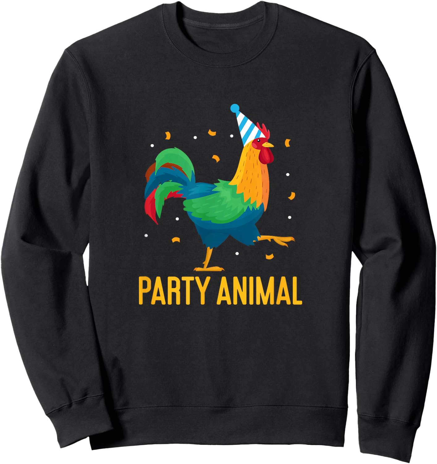 Party Animal Chicken Theme Farm Birthday Backyard Party Sweatshirt - Sweatshirt | Black
