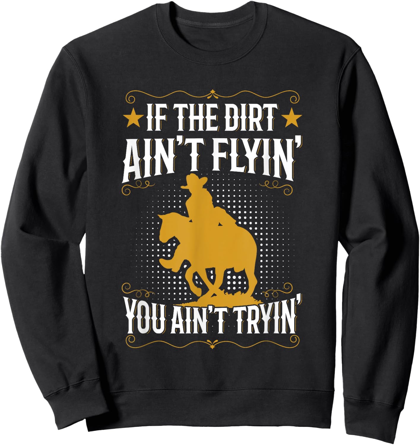 Youth Rodeo Mutton Busting Design for a Mutton Buster Sweatshirt - Sweatshirt | Black