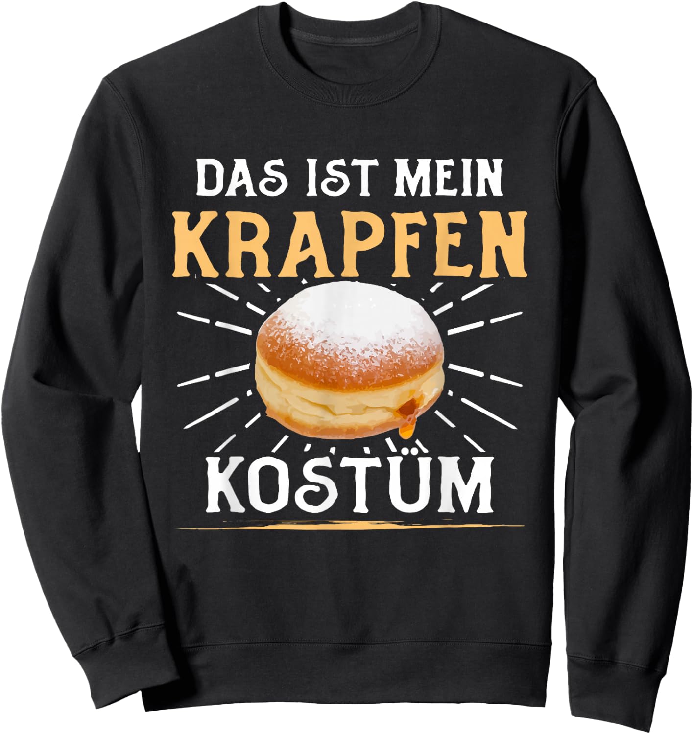 Das Ist Mein Krapfen Fancy Dress , black Sweatshirt - Sweatshirt | Black