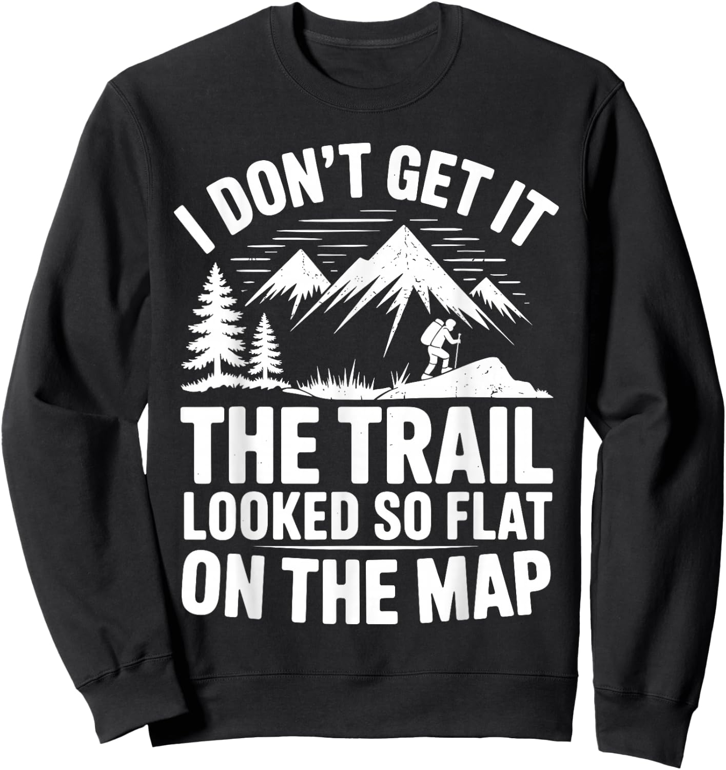 Best Hiking Art Women Outdoor Hike Gear Hiker Hiking Sweatshirt - Sweatshirt | Black