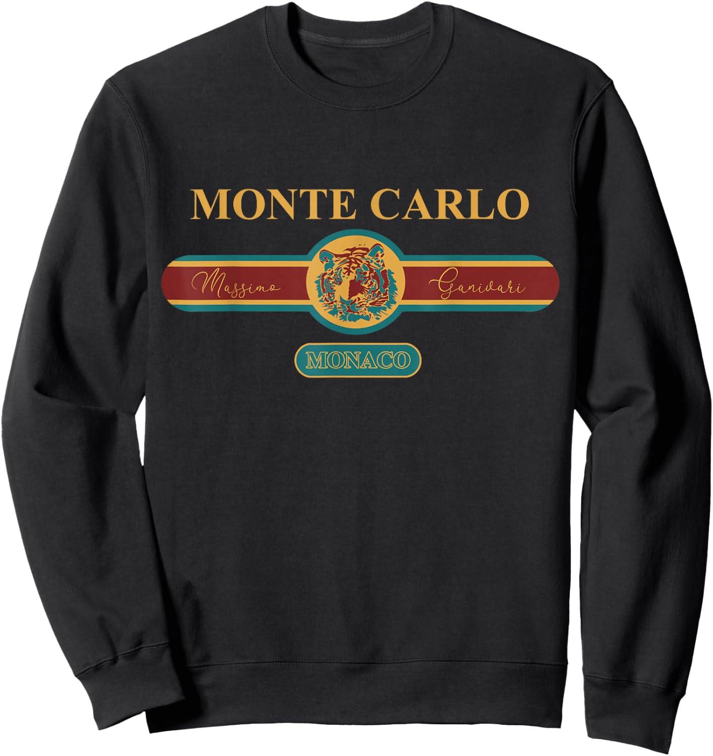 Fashion Monte Carlo Monaco Holiday Souvenir , black Sweatshirt - Sweatshirt | Black