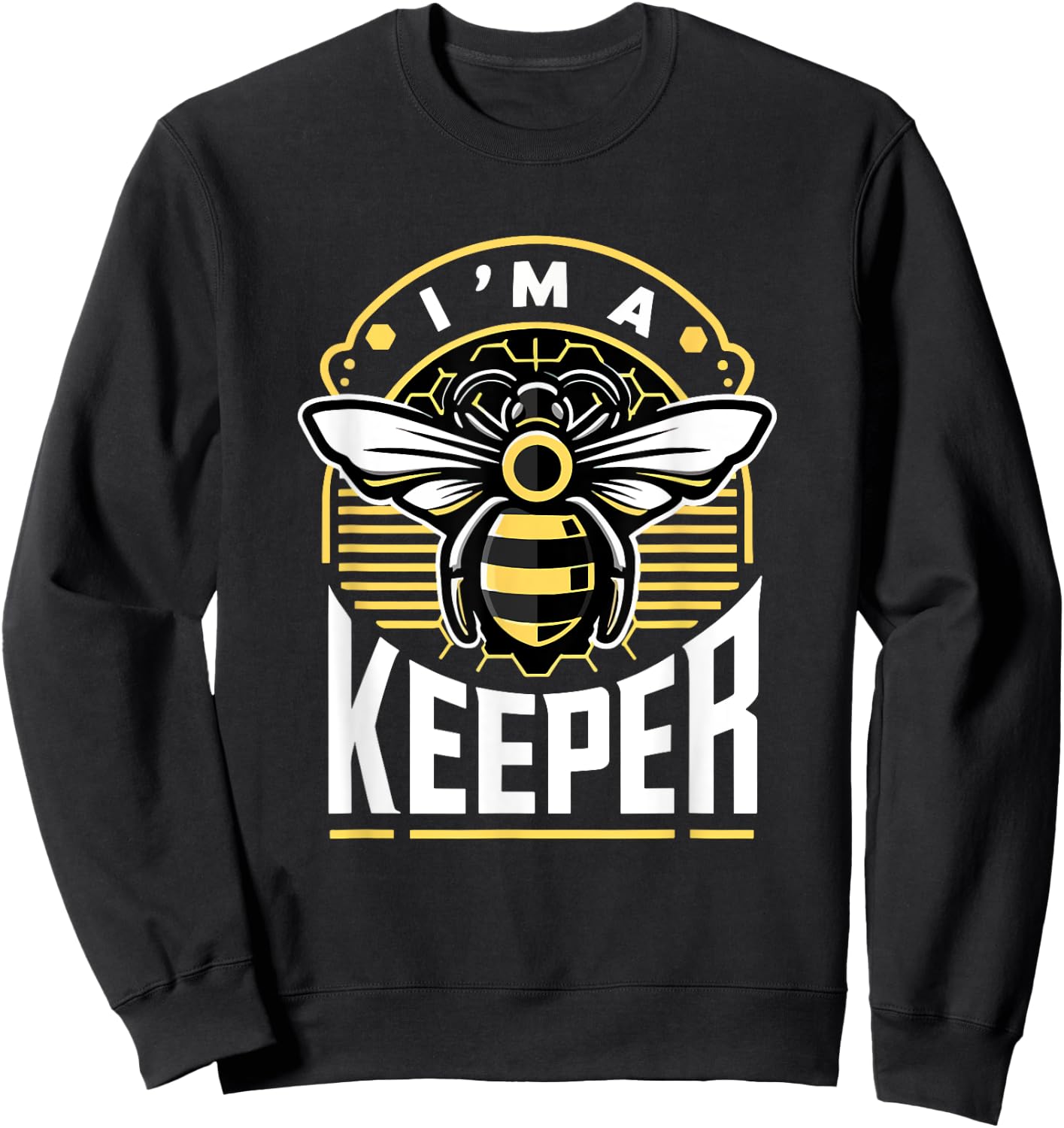 I Am A Keeper Beekeeper Beekeeping Hive Cute Bees Retro Sweatshirt - Sweatshirt | Black