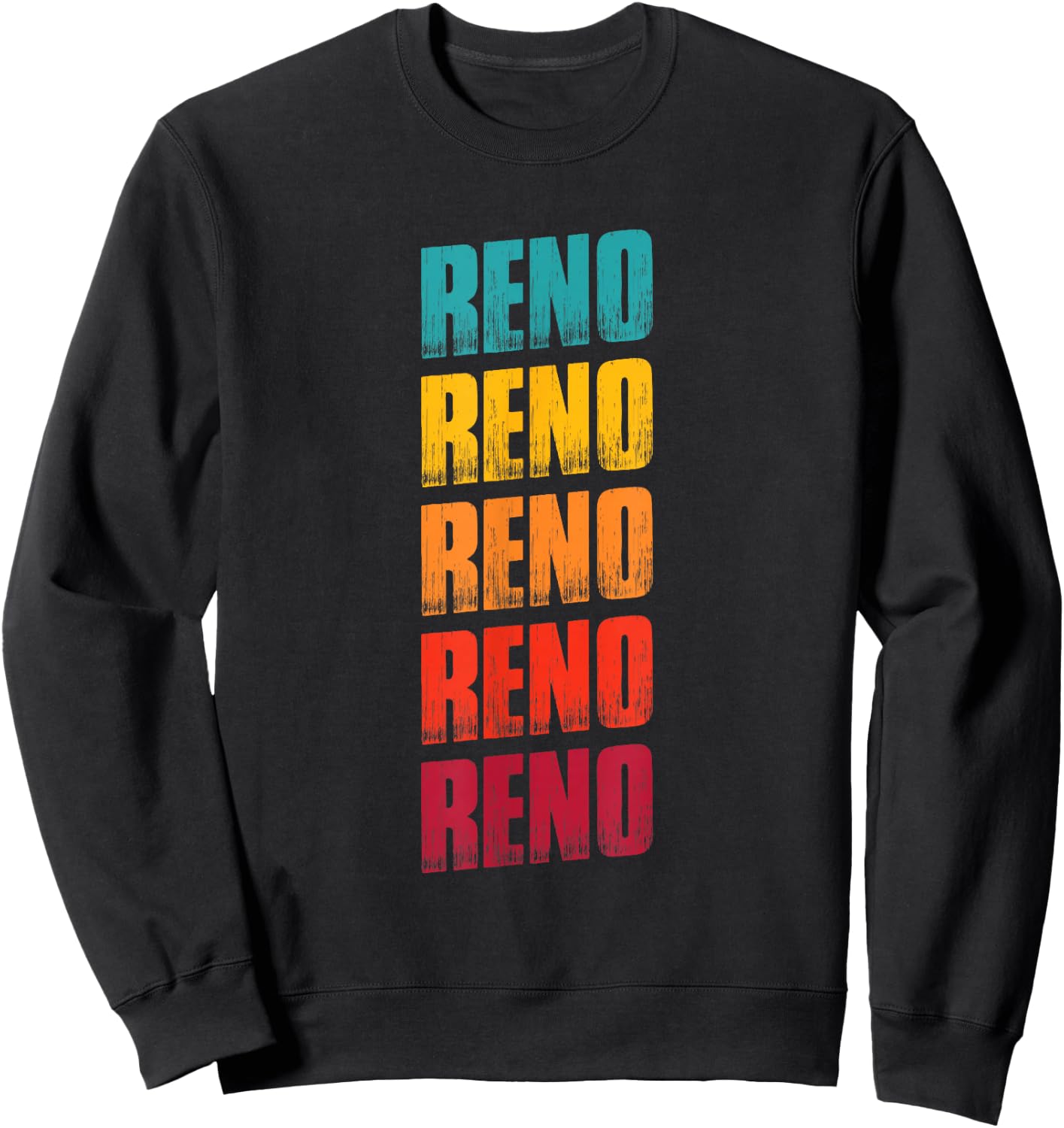Reno Nevada Souvenir - Retro Vintage Reno Sweatshirt - Sweatshirt | Black