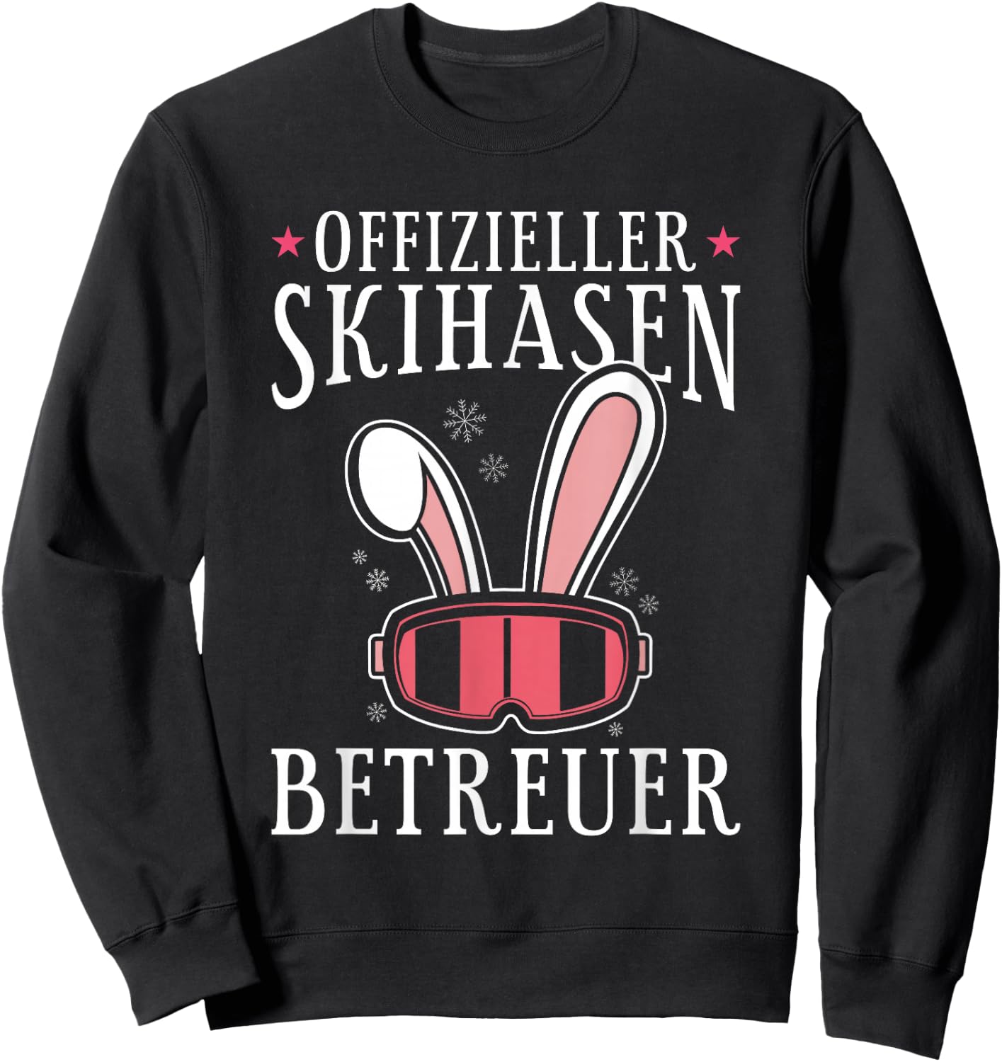 Official Ski Rabbit Carrier Ski Apres Ski Holiday , black Sweatshirt - Sweatshirt | Black