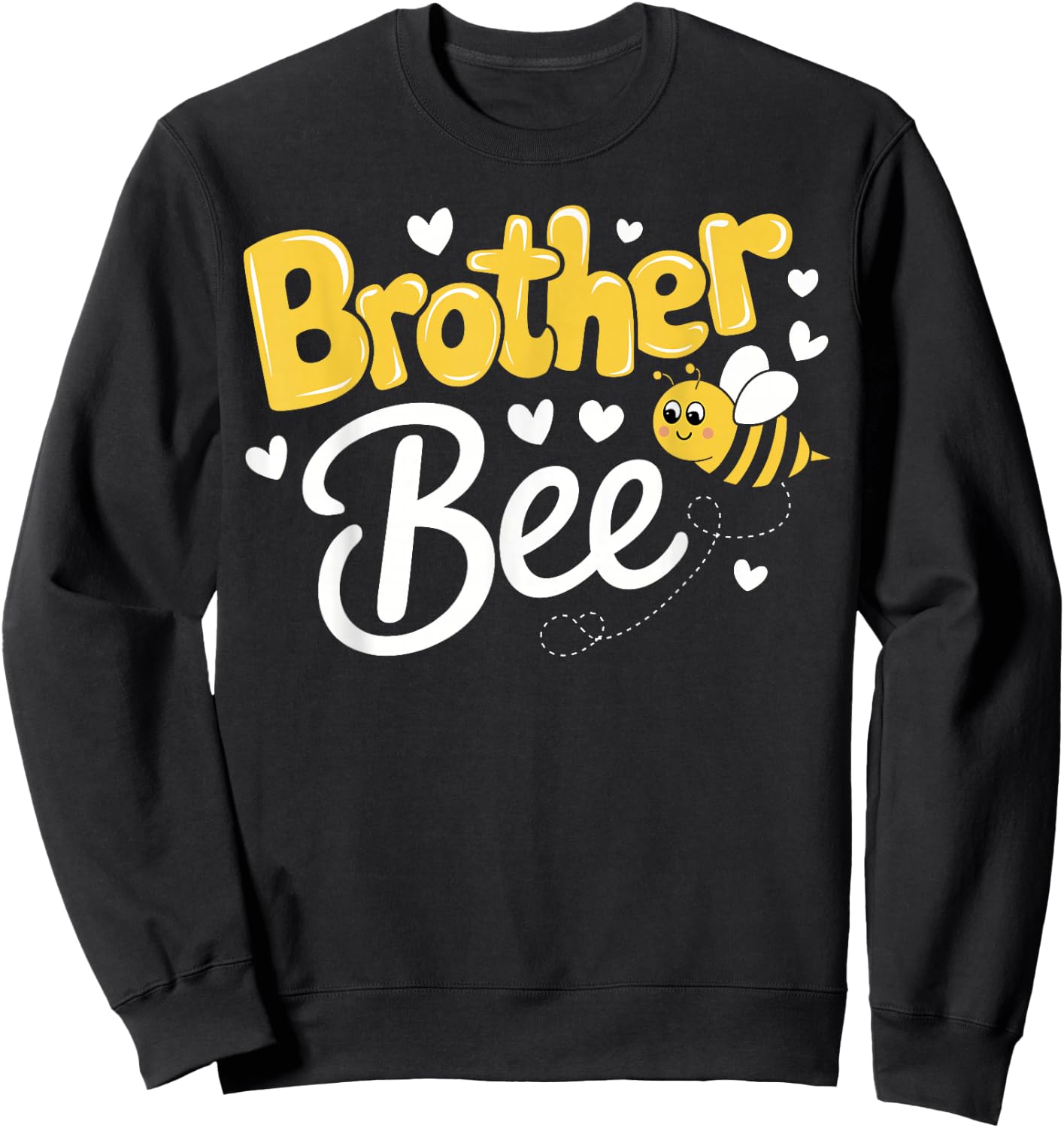 Brother Bee Family Matching Beekeeper Sweet Bee and Brother Sweatshirt - Sweatshirt | Black