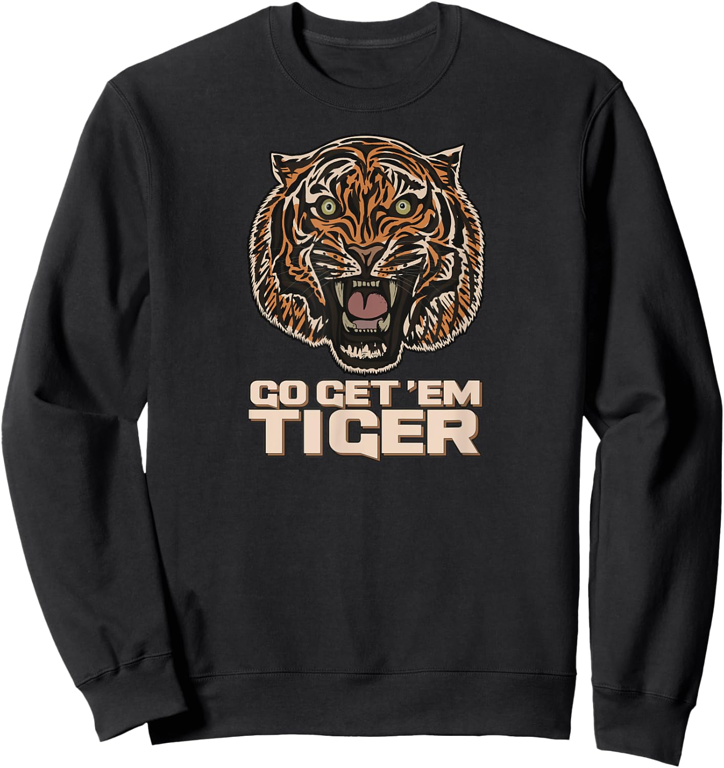 Go Get 'Em Tiger Sweatshirt - Sweatshirt | Black