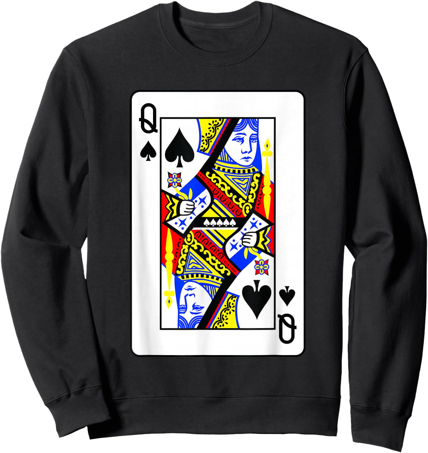 Pik-Women's Poker Card Games Playing Cards Black Jack , black Sweatshirt - Sweatshirt | Black