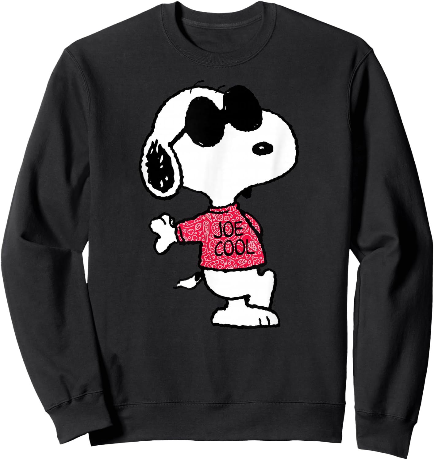 Peanuts Joe Cool Pattern , blue Sweatshirt - Sweatshirt | Black