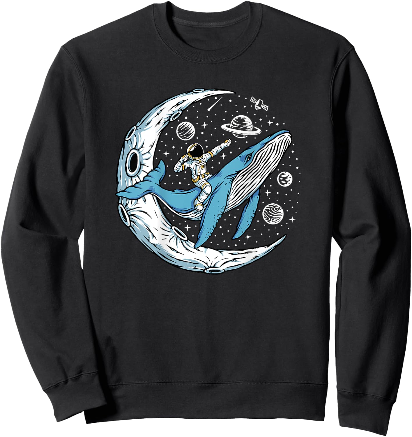 Men's with Back Print Sweatshirt - Sweatshirt | Black