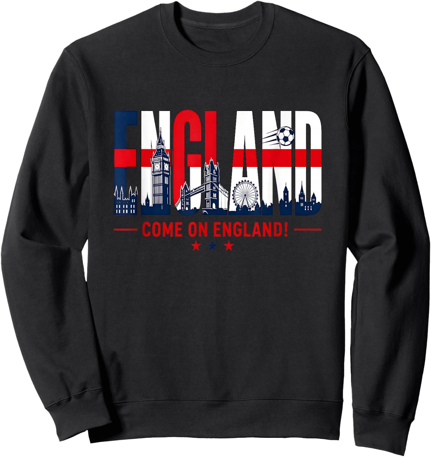 England Soccer Come Again England Football 2026 Fußball Sweatshirt - Sweatshirt | Black