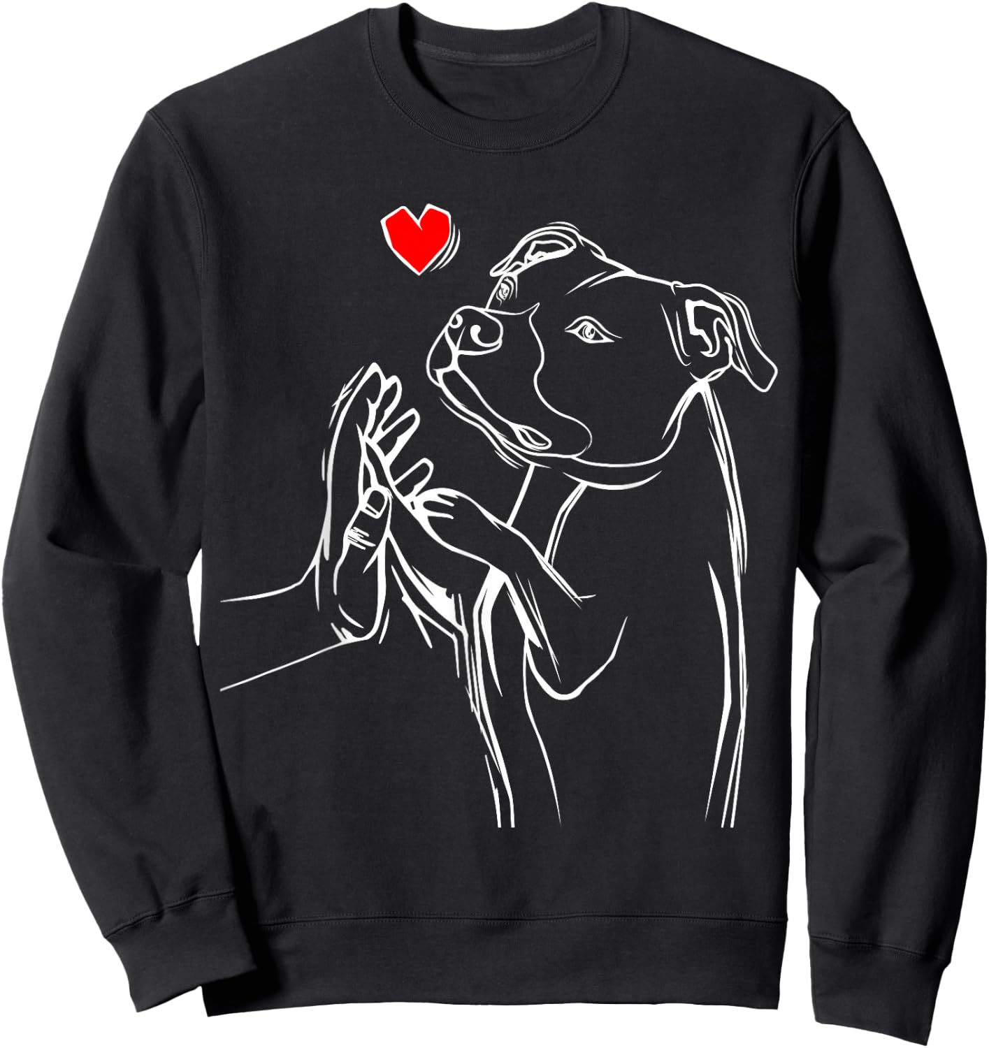 American Staffordshire Terrier Dog Amstaff Sweatshirt - Sweatshirt | Black