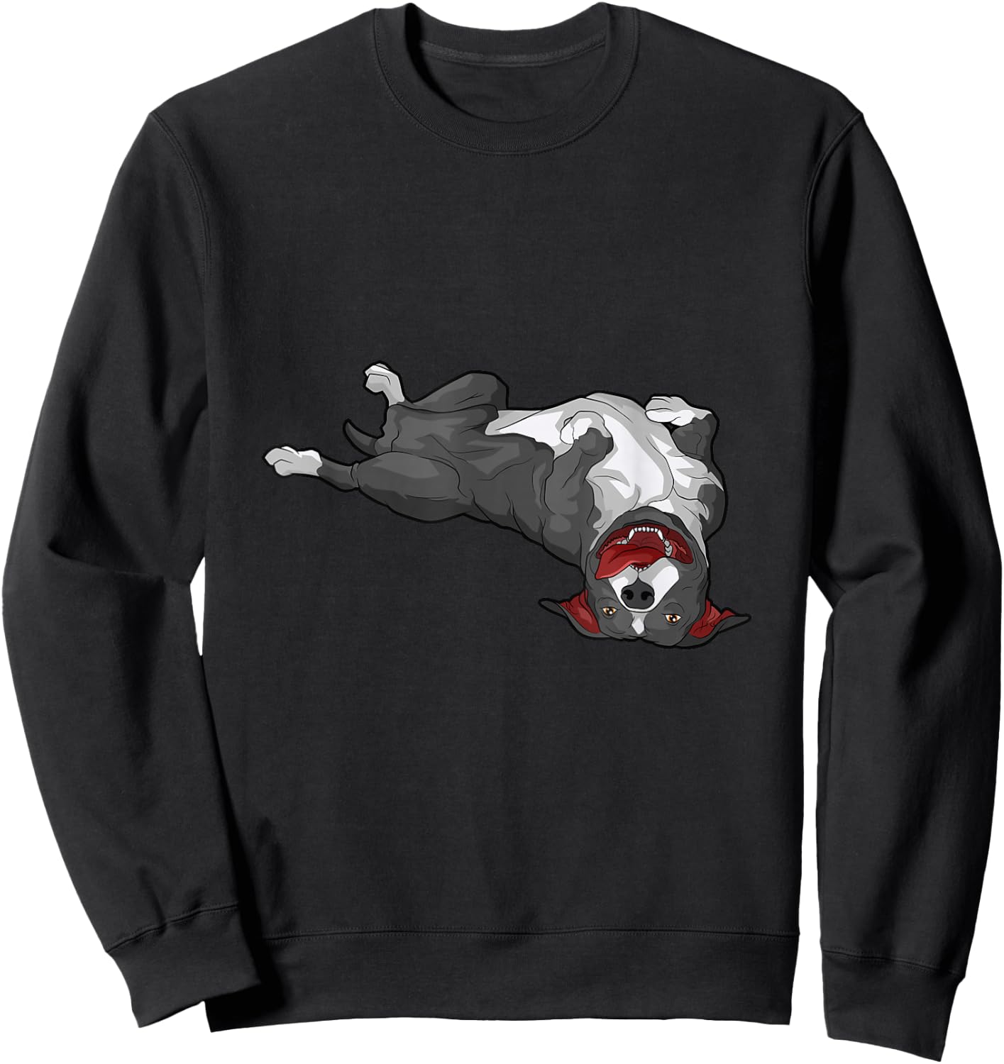 American Staffordshire Terrier Amstaff Sweatshirt - Sweatshirt | Black