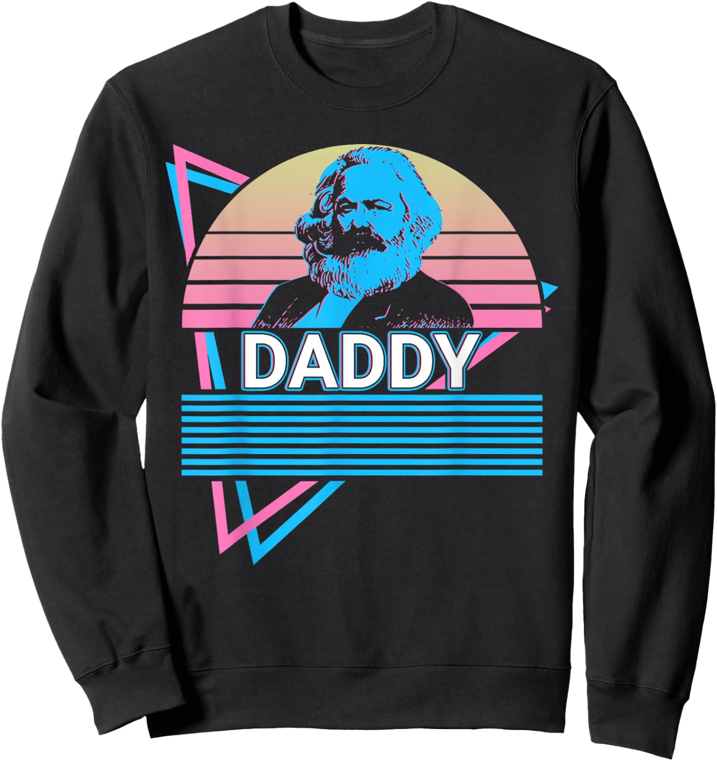 Karl Marx Papa Kommunismus Kommunist Papa Sweatshirt - Sweatshirt | Black