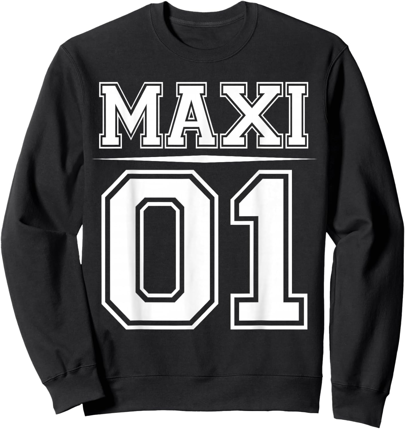 MAXI 01 Familien Outfit | Mutter Vater Kind Set Partnerlook Sweatshirt - Sweatshirt | Black
