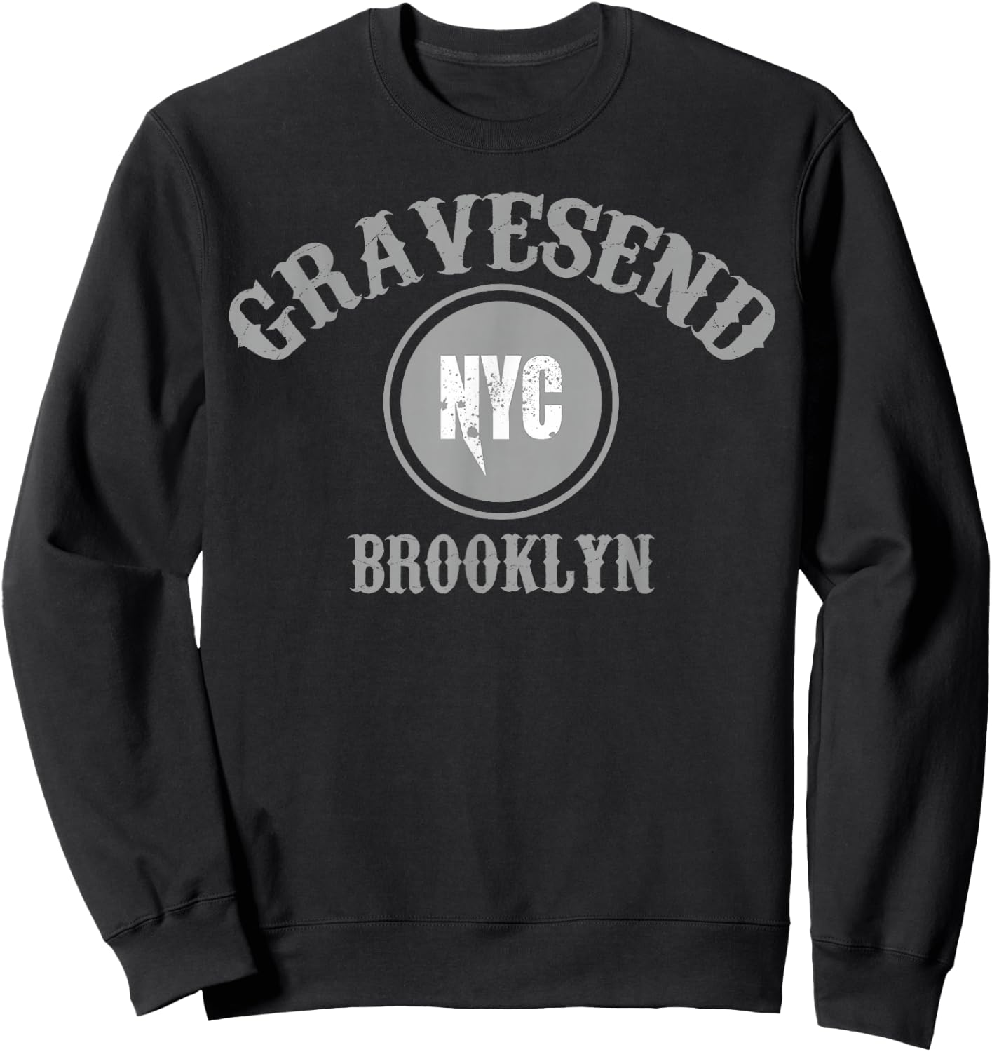 Cool - Gravesend Brooklyn NYC Sweatshirt - Sweatshirt | Black