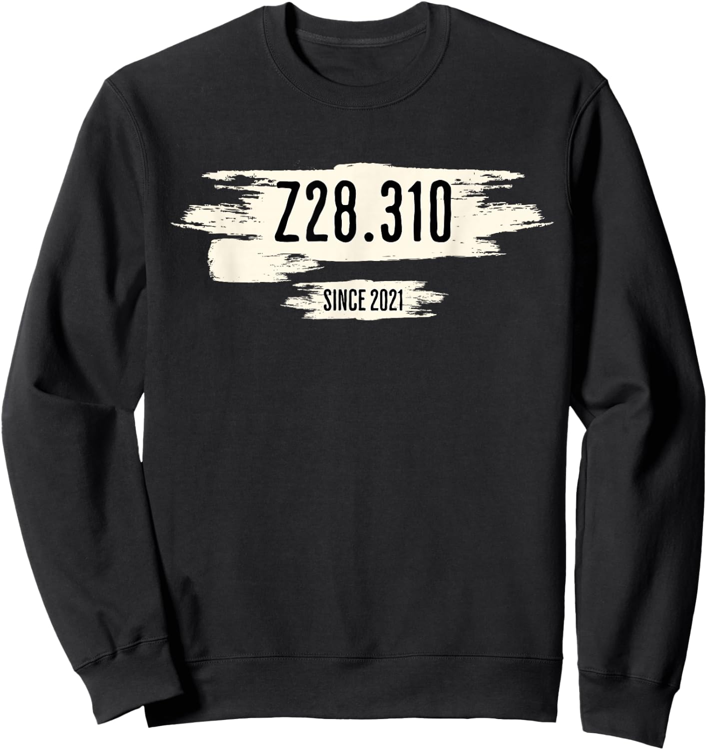 Z28.310 Code auf Pinselstrich Sweatshirt - Sweatshirt | Black