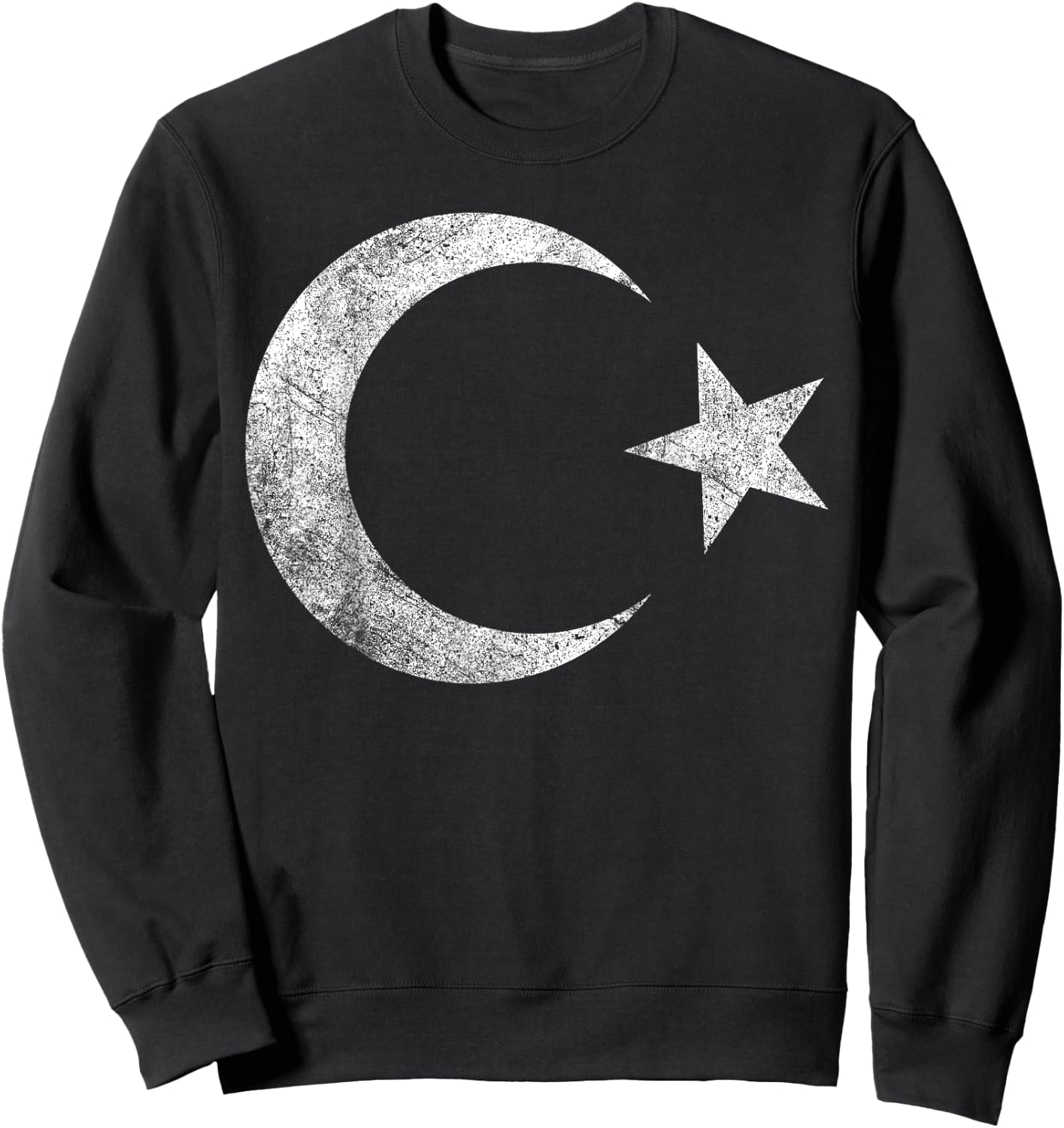 Turkish flag of Turkey cool distressed vintage Türkiye pride Sweatshirt - Sweatshirt | Black
