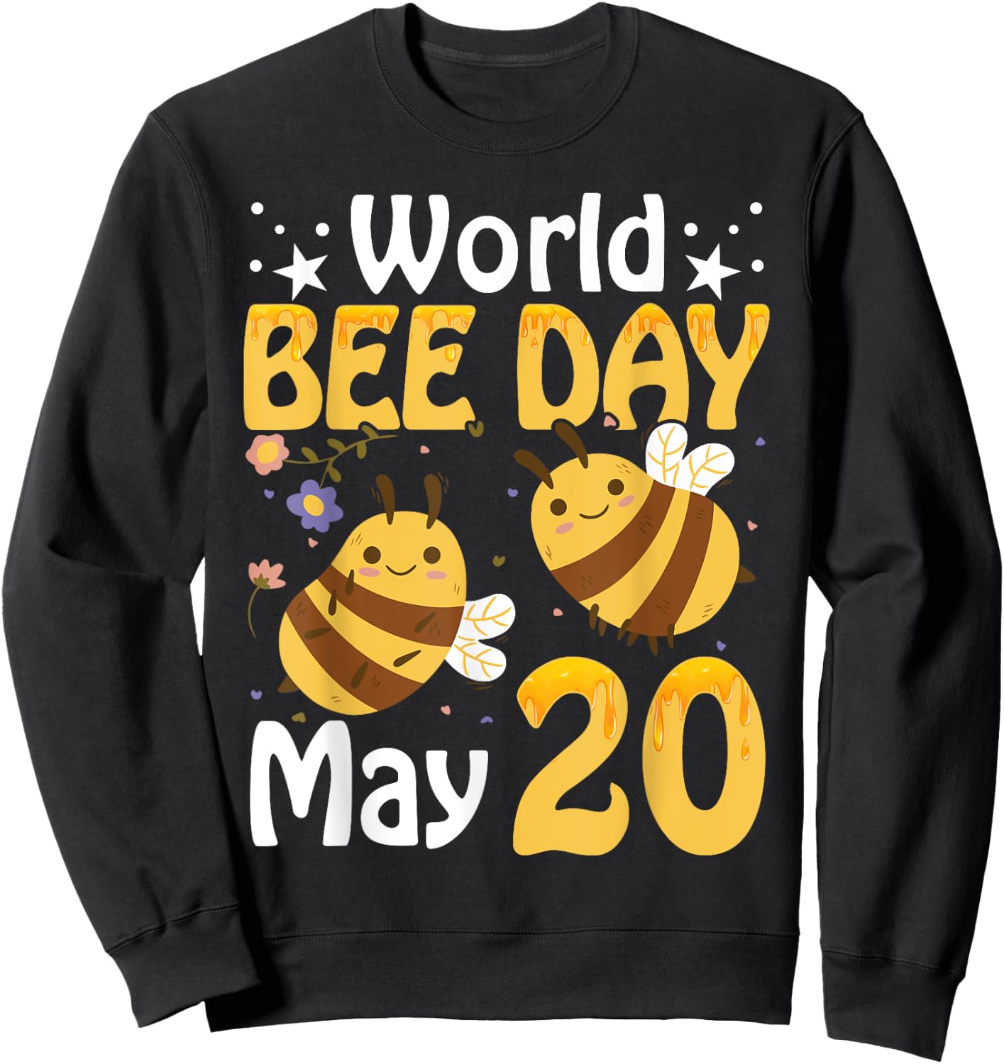 World bee day - bees Sweatshirt - Sweatshirt | Black