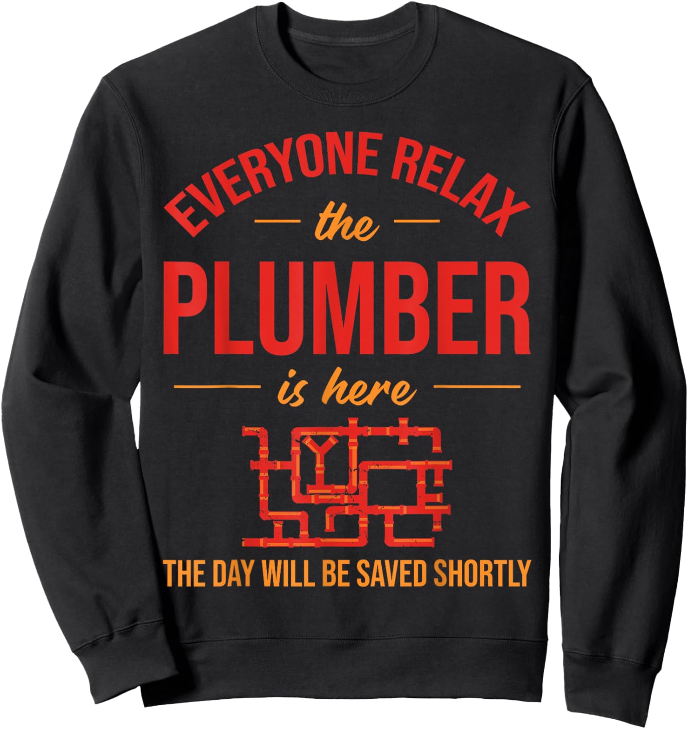 Plumbing Enthusiast Best Plumber Funny plumber Sweatshirt - Sweatshirt | Black
