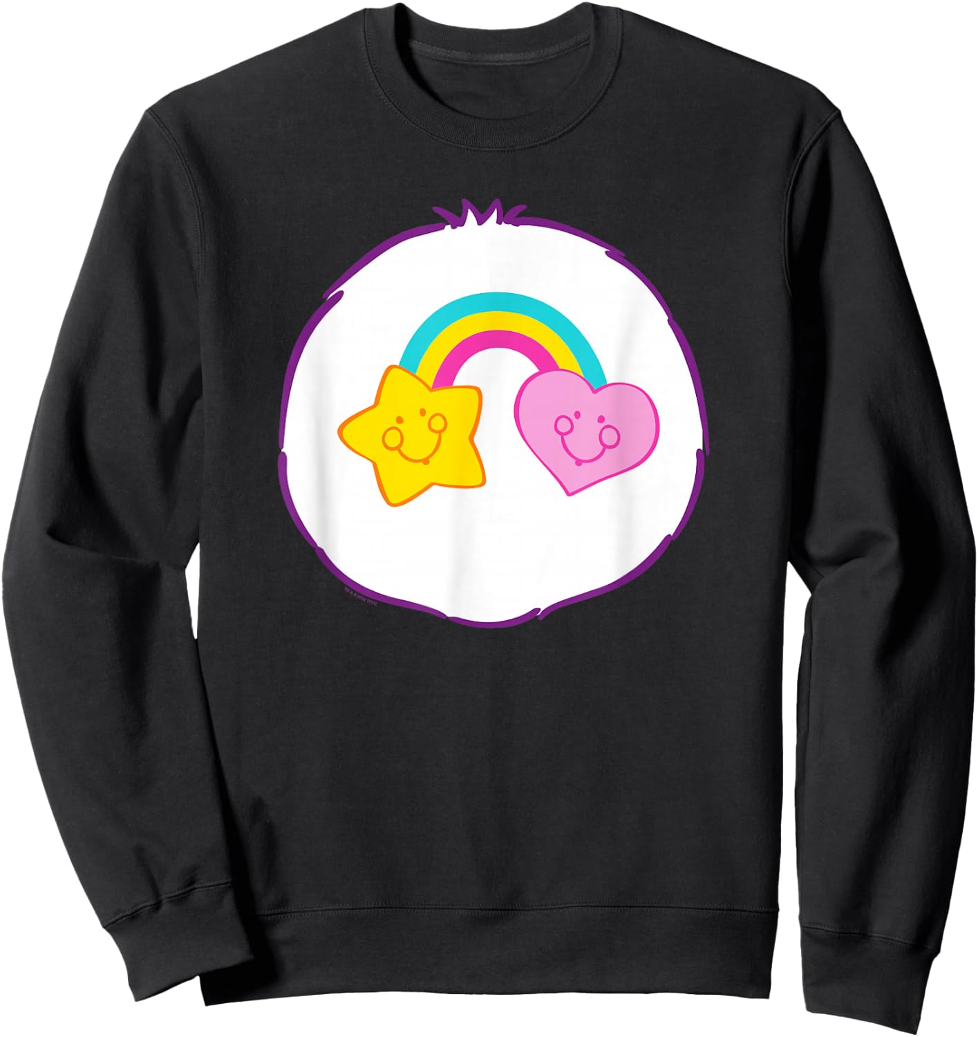 Care Bears Halloween Rainbow Belly Best Friend Bear Costume , blue Sweatshirt - Sweatshirt | Black