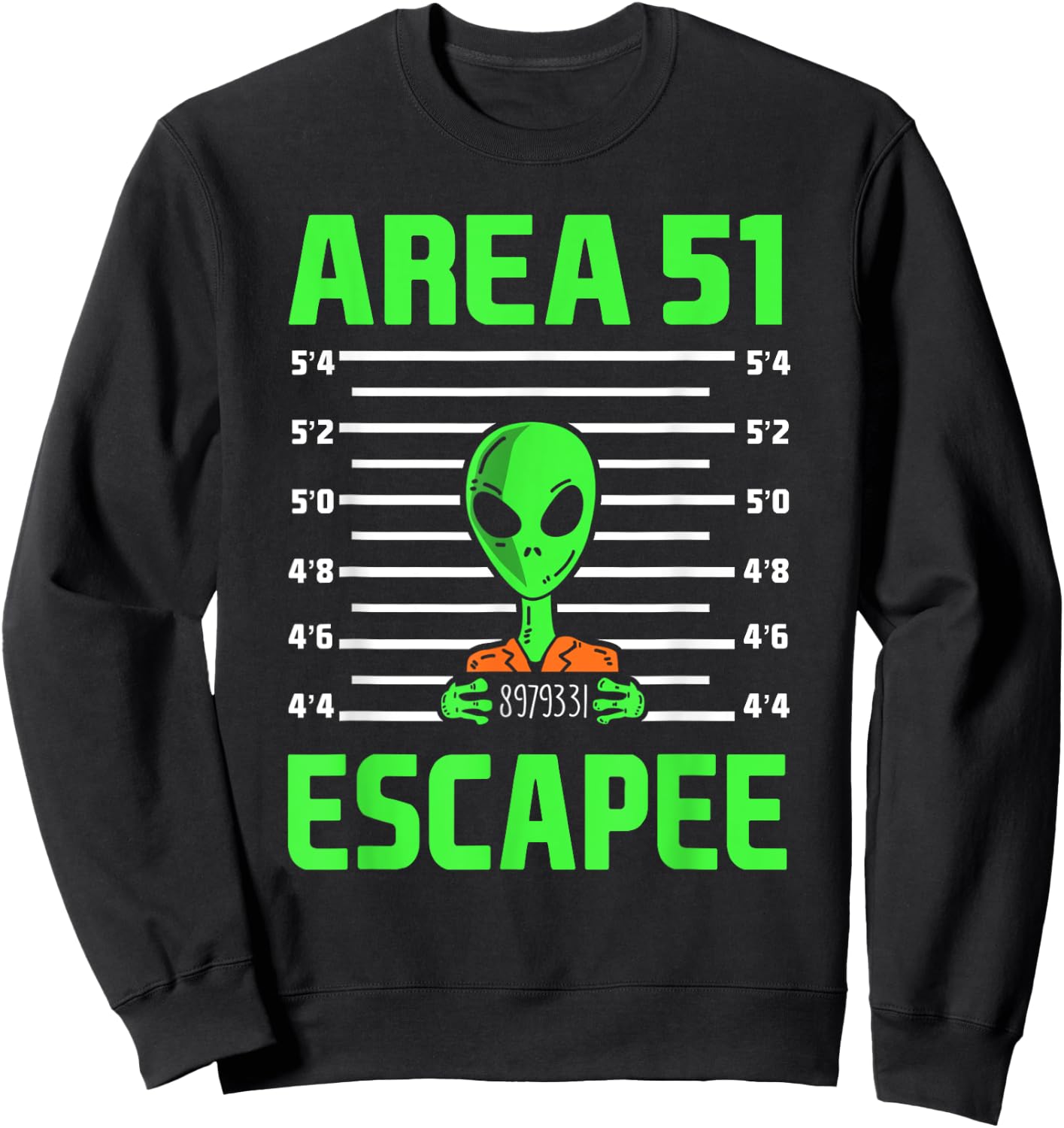Alien Conspiracy Theory UFO Believer Funny Halloween Costume Sweatshirt - Sweatshirt | Black