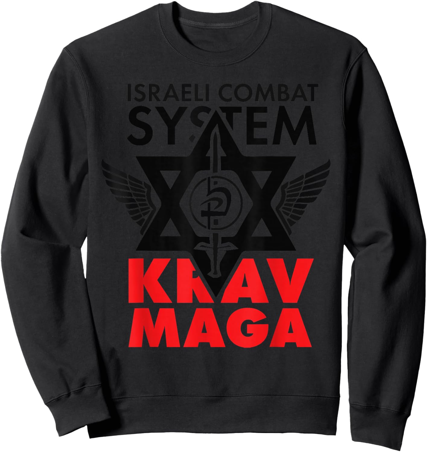 Israeli Combat System Krav Maga Sweatshirt - Sweatshirt | Black