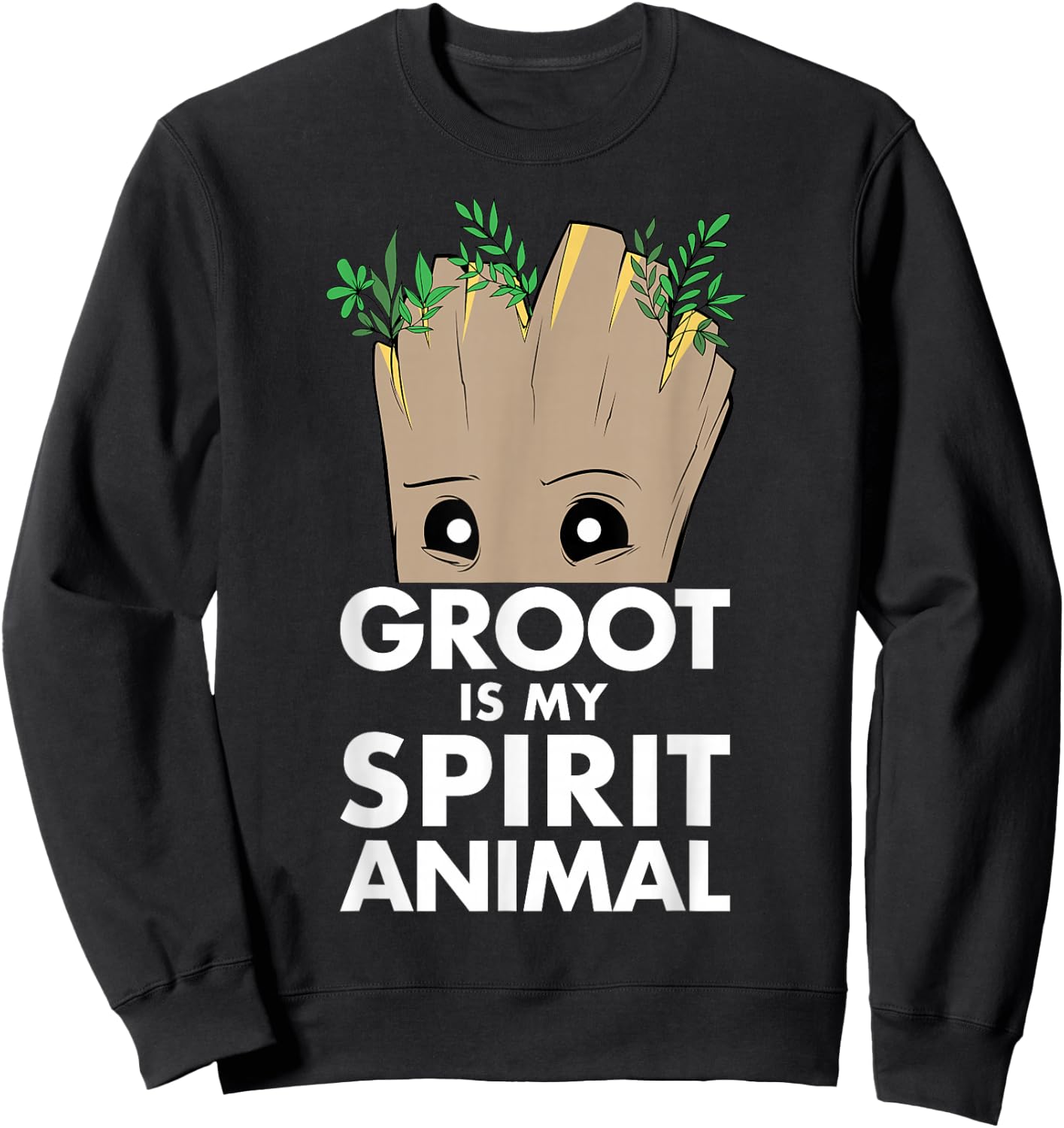 Marvel Guardians of The Galaxy Groot is My Spirit Animal Sweatshirt - Sweatshirt | Black