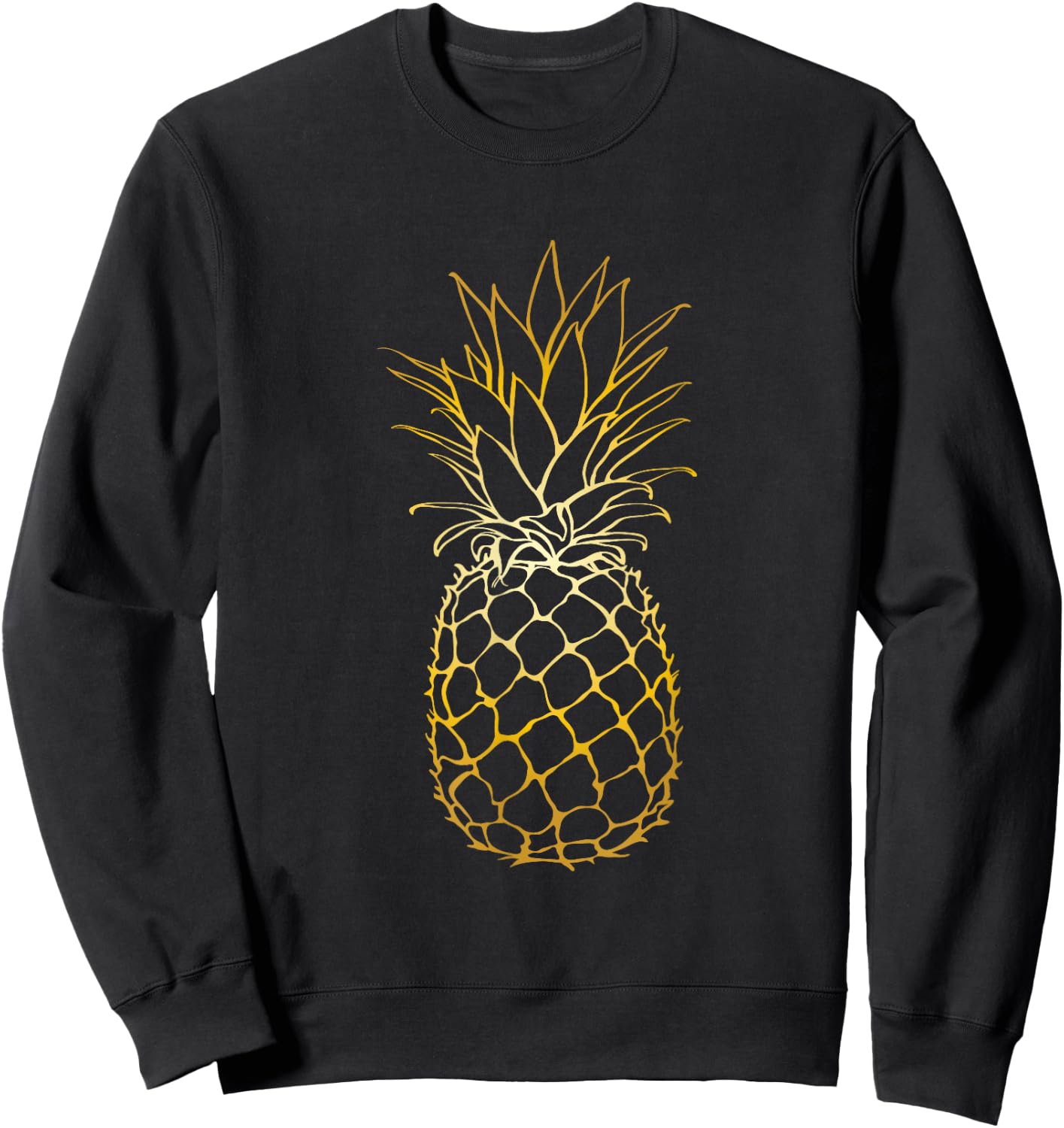 Pineapple Beach Vacation Tropical Fruit Gift Sweatshirt - Sweatshirt | Black
