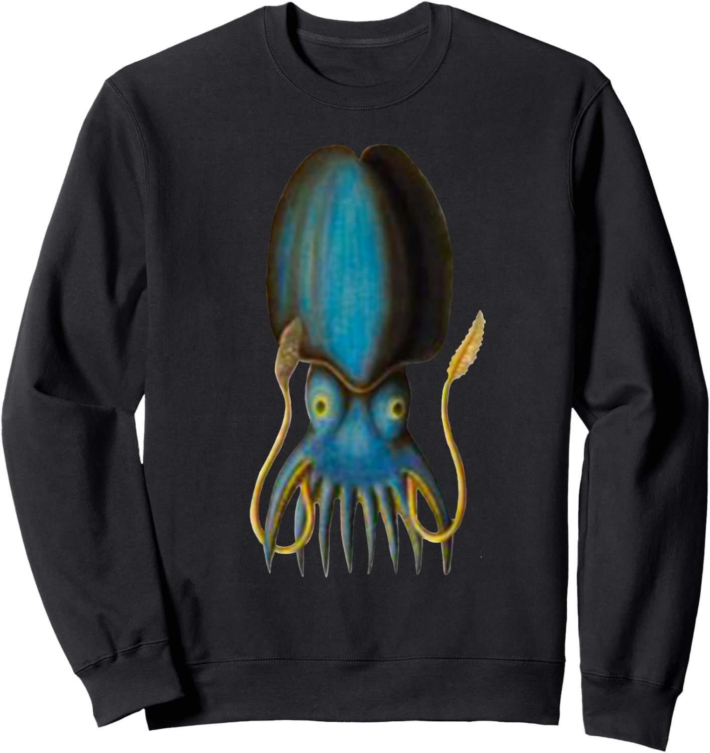 Squid Shirt Funny Awesome Squid Sweatshirt - Sweatshirt | Black