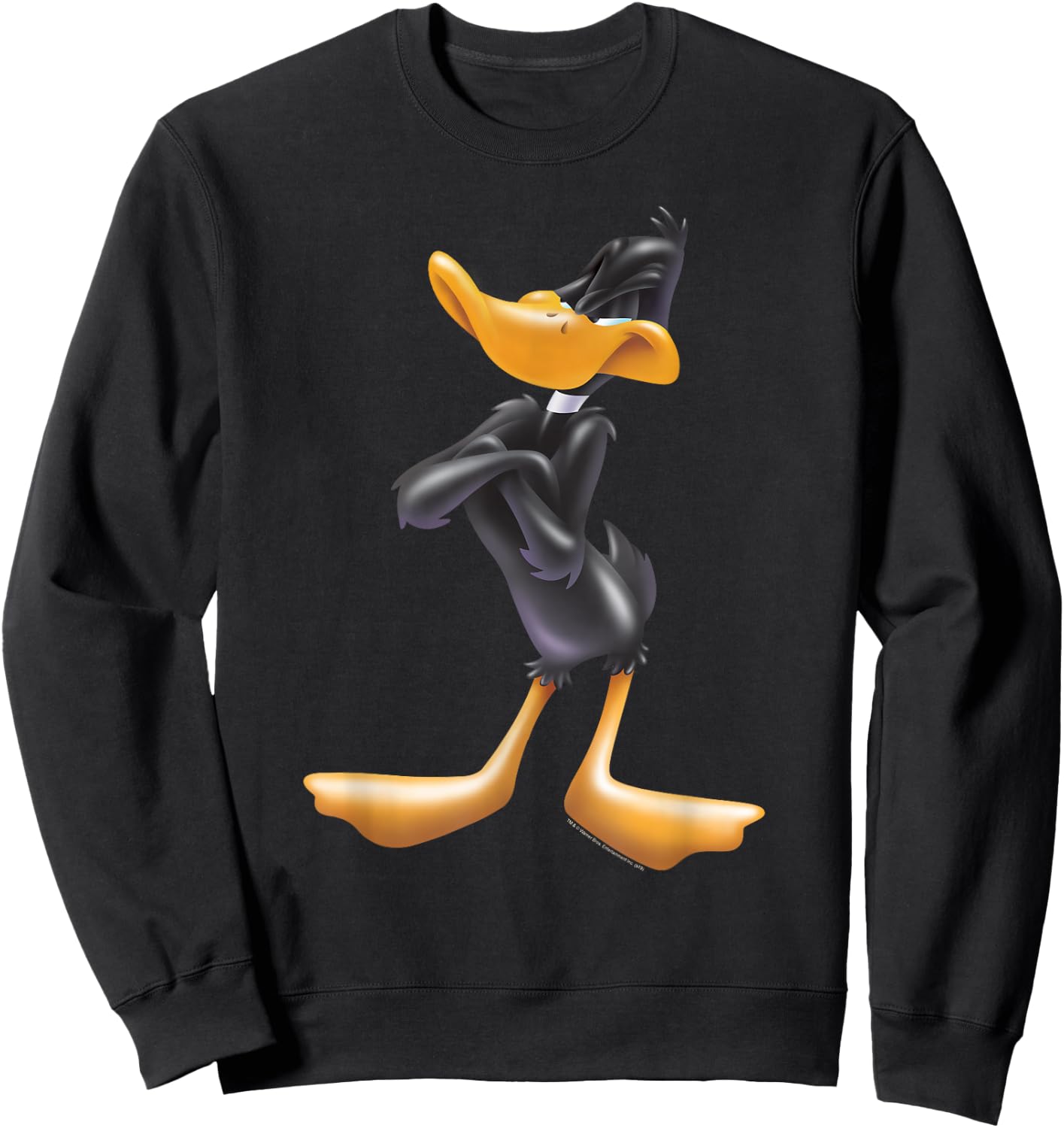 Looney Tunes Daffy Duck Airbrushed Sweatshirt - Sweatshirt | Black