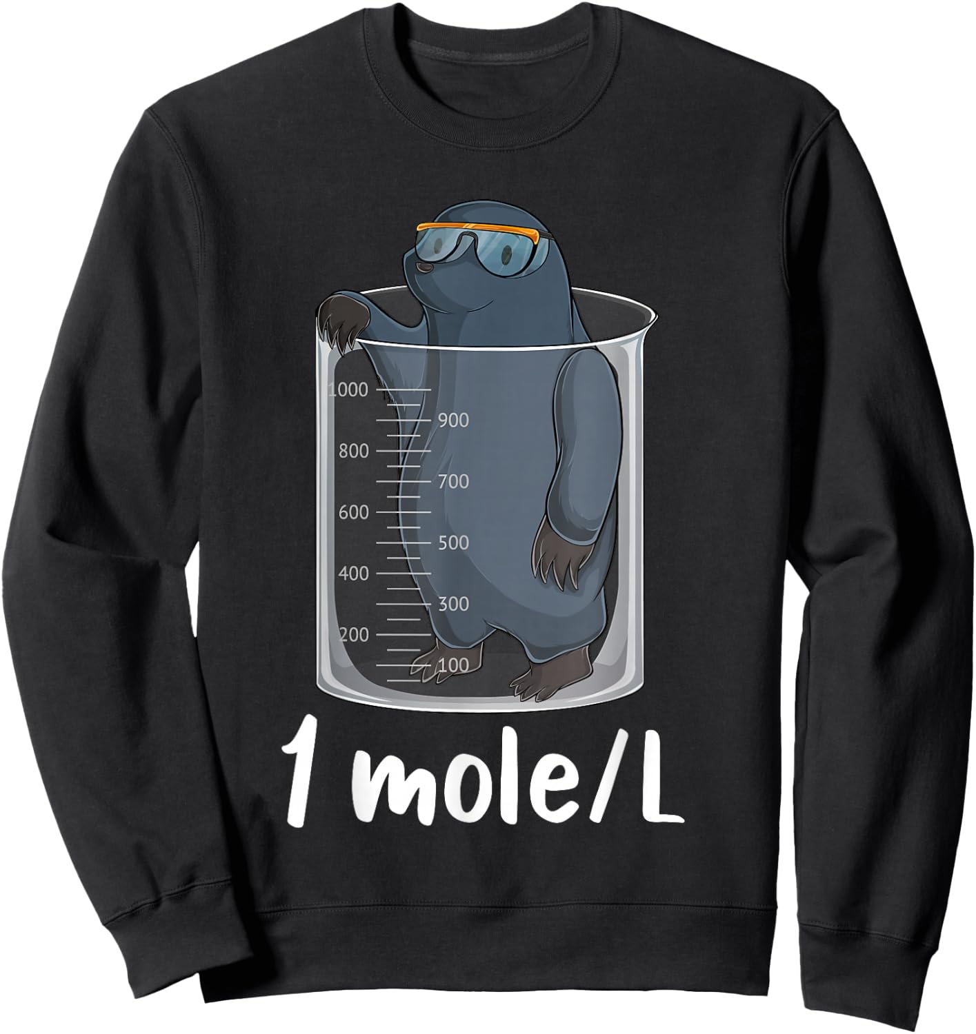 Funny Chemistry Chemist Student Science Teacher Moles Women Sweatshirt - Sweatshirt | Black