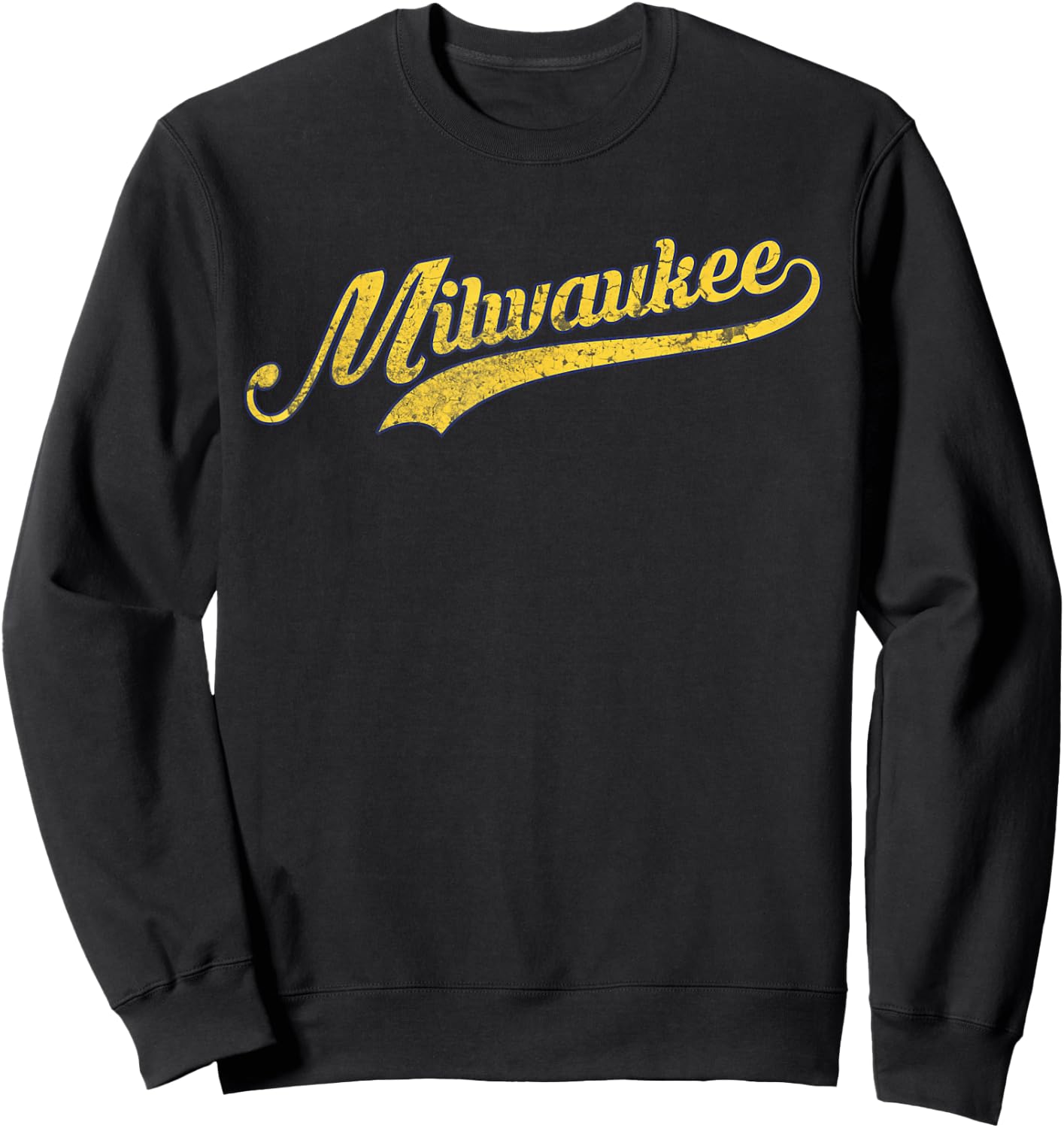 Milwaukee Baseball classic vintage Sweatshirt - Sweatshirt | Black