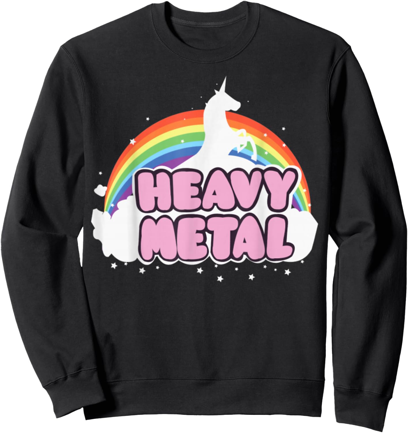 Heavy Metal Unicorn Music Ella Lopez , black Sweatshirt - Sweatshirt | Black