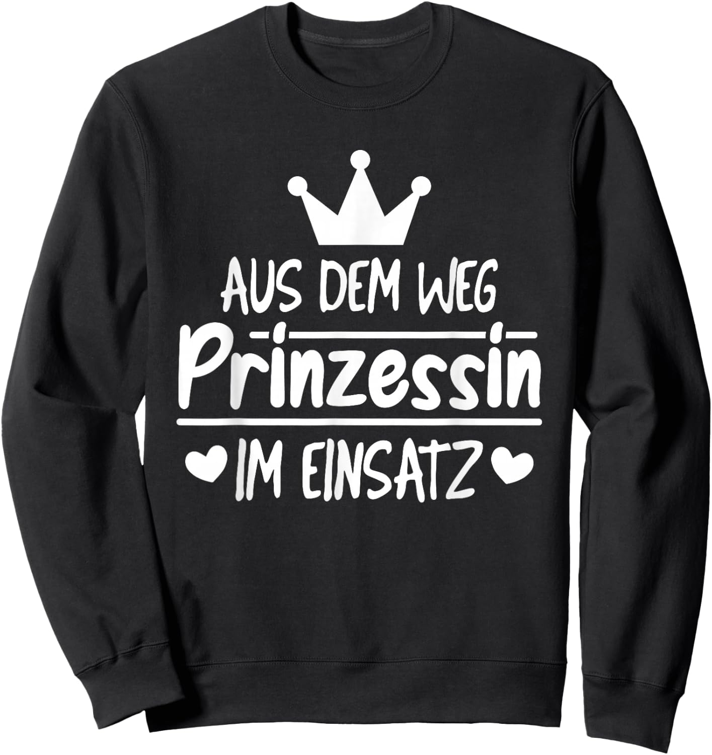 Funny Highheit Königlich Königdaughter - Adel Princess , black Sweatshirt - Sweatshirt | Black