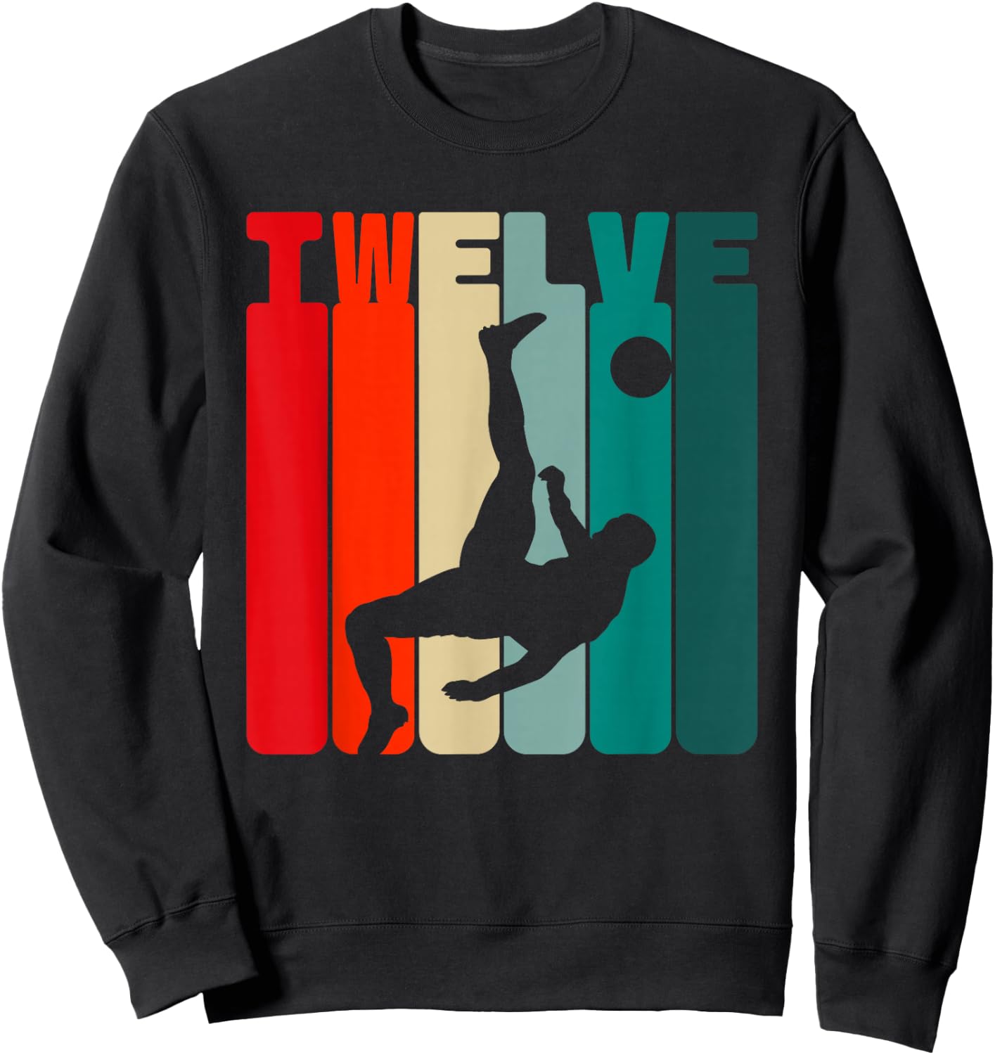 12. Geburtstag Fußballer 12 Jahre Fußball Jungs Sweatshirt - Sweatshirt | Black