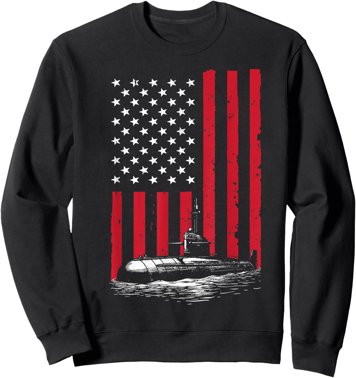 Funny Submarine Design Submariner Submarine Veteran Sweatshirt - Sweatshirt | Black