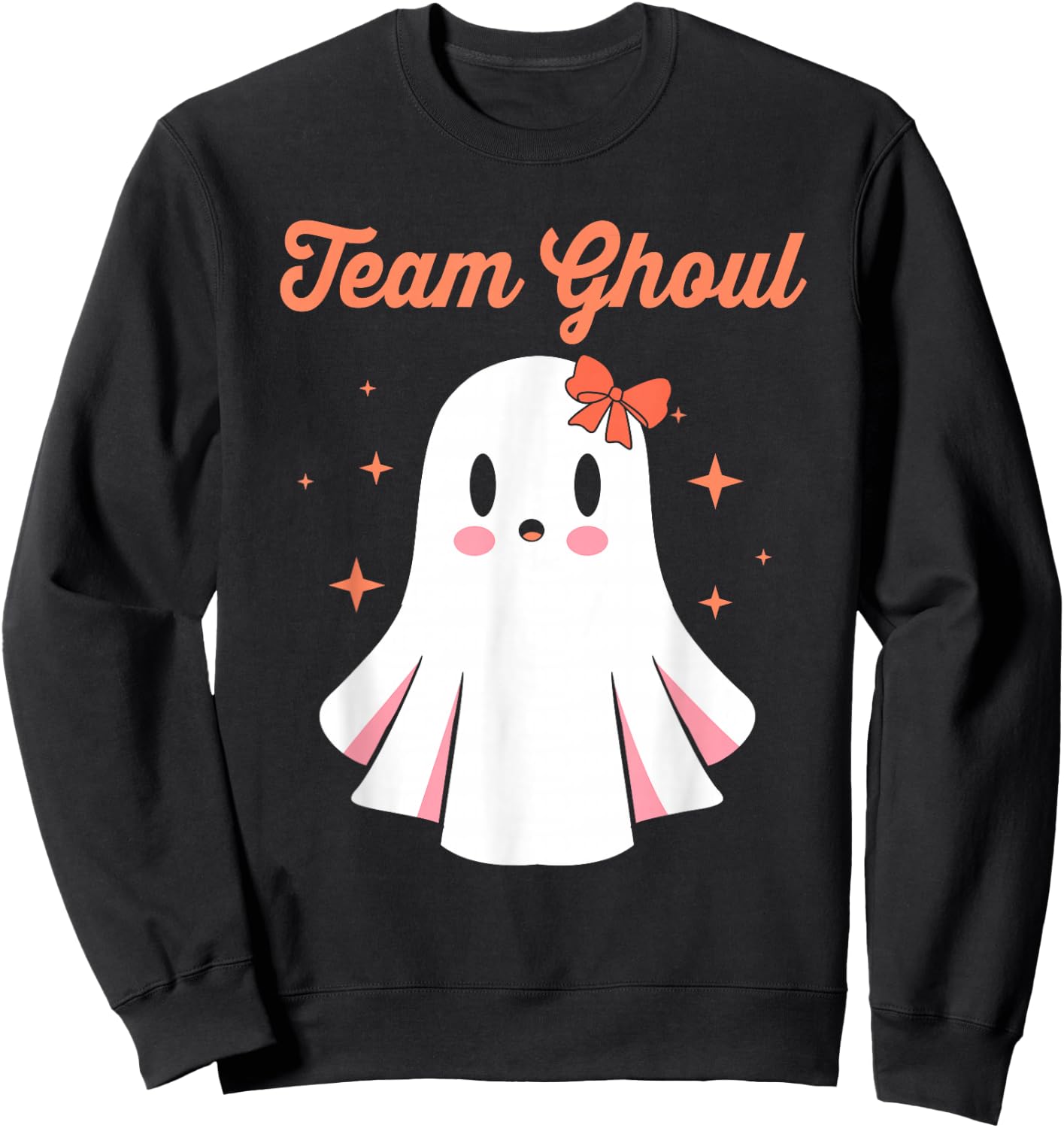 Baby Shower Team Girl Halloween Gender Reveal Team Ghoul Sweatshirt - Sweatshirt | Black