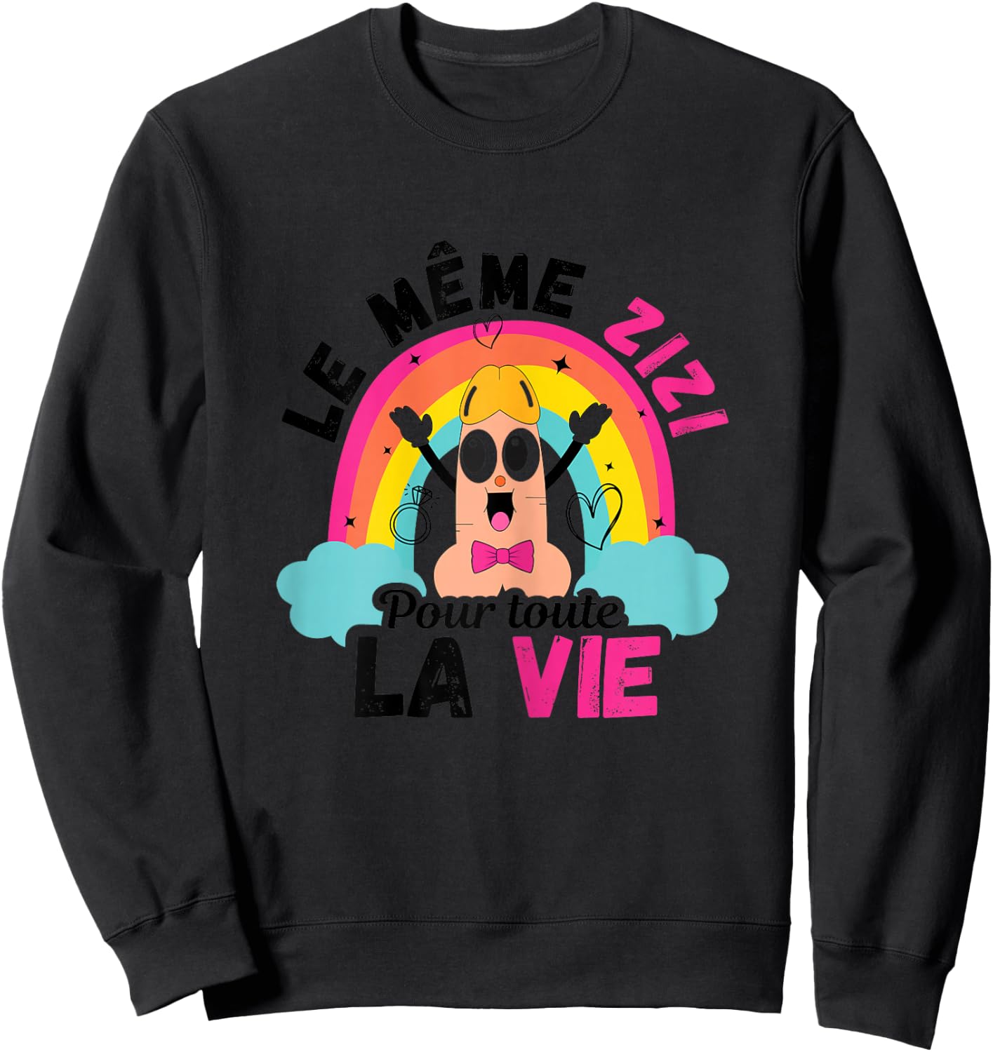 The same zizi for all life T shirt EVJF Funeral Life , white, Female X-Small Sweatshirt - Sweatshirt | Black