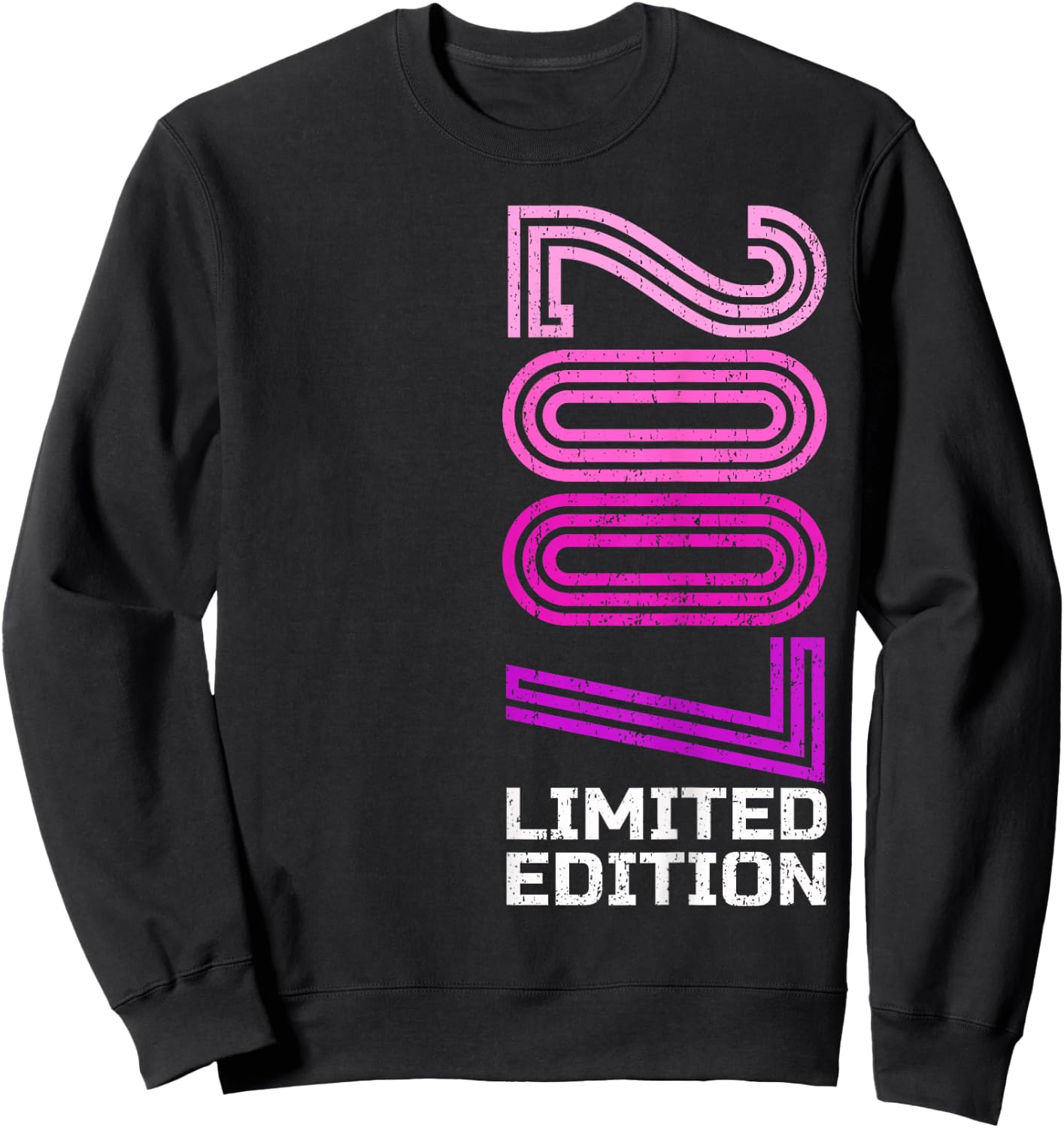 18 years man woman 2007 birthday 18 years limited edition , Black, S Sweatshirt - Sweatshirt | Black