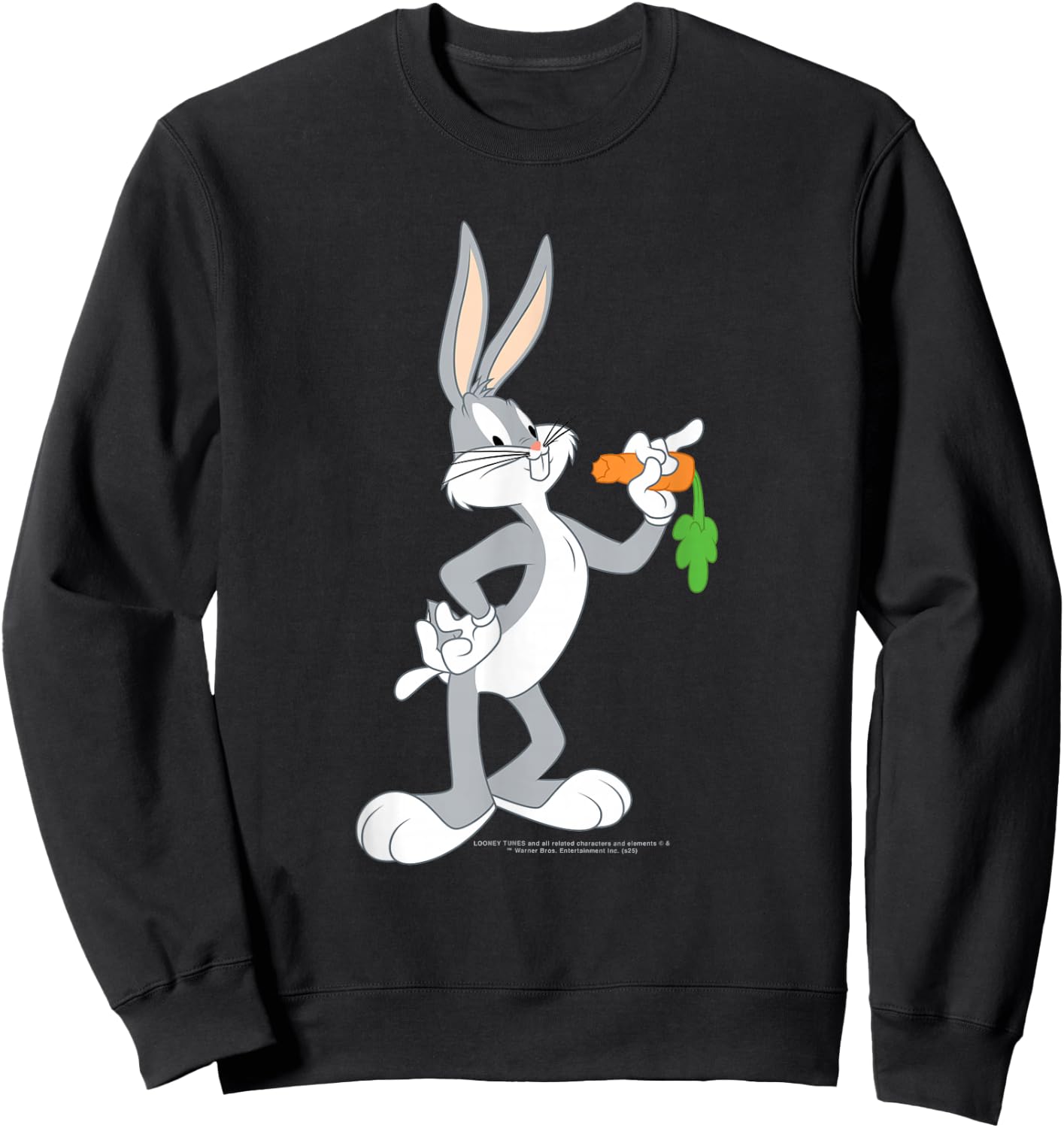 Looney Tunes Bugs Bunny isst eine Karotte Sweatshirt - Sweatshirt | Black